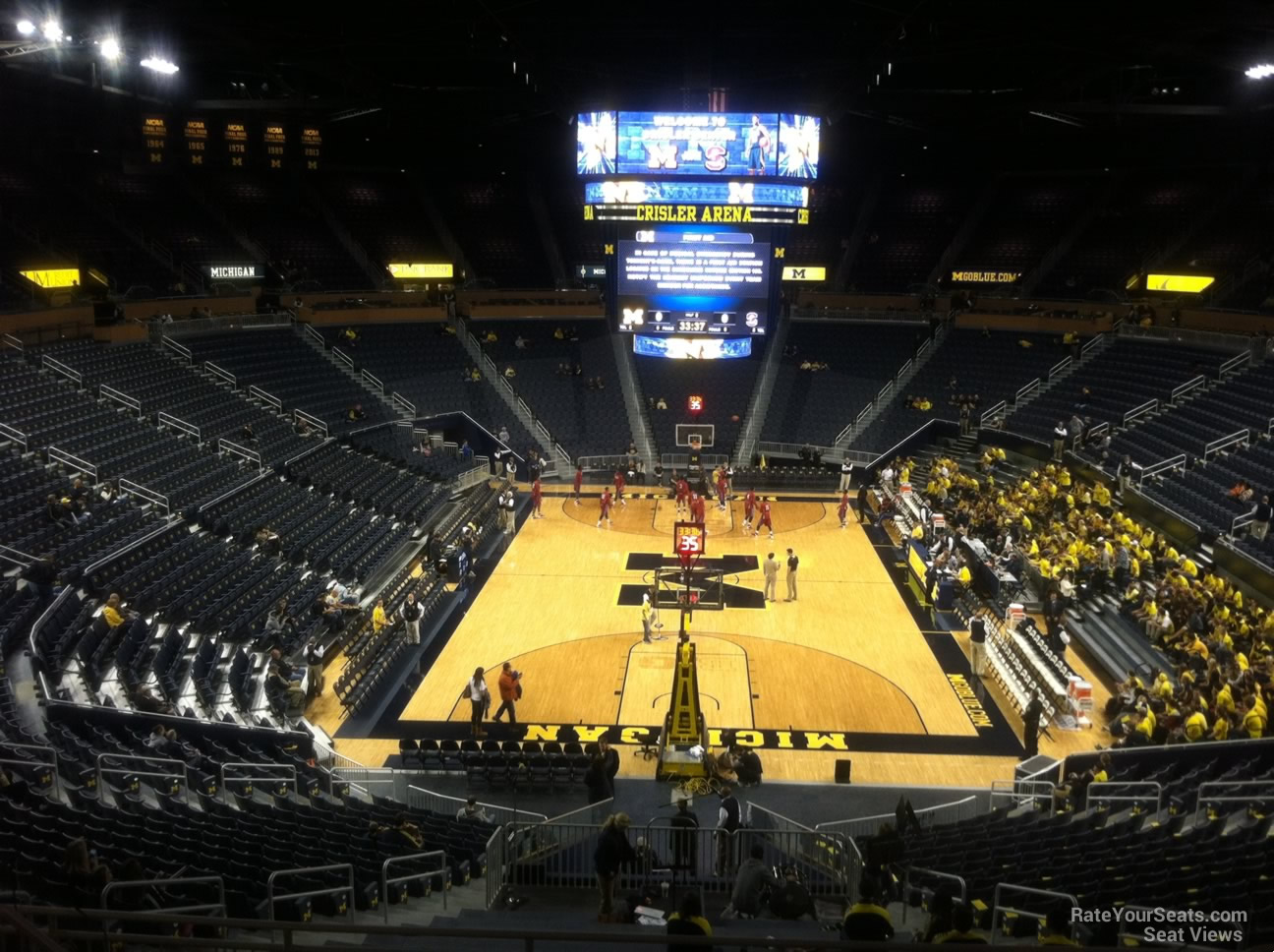 section 232, row 28 seat view  - crisler center