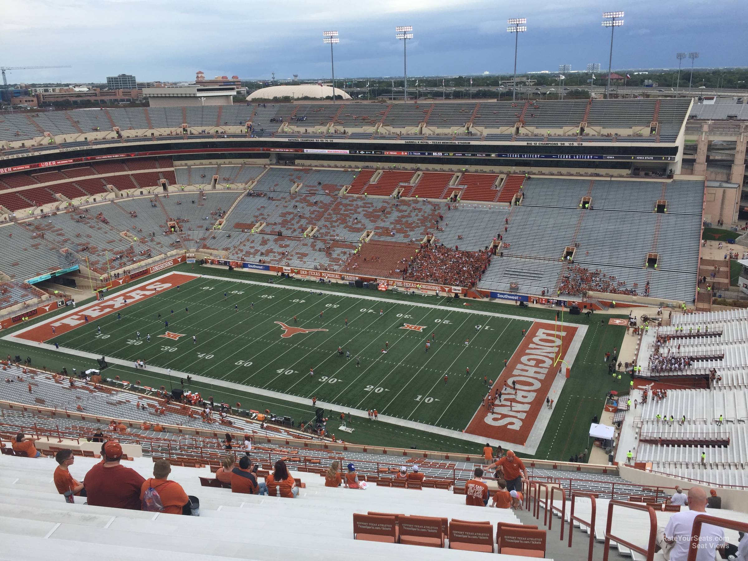 section 101, row 50 seat view  - dkr-texas memorial stadium