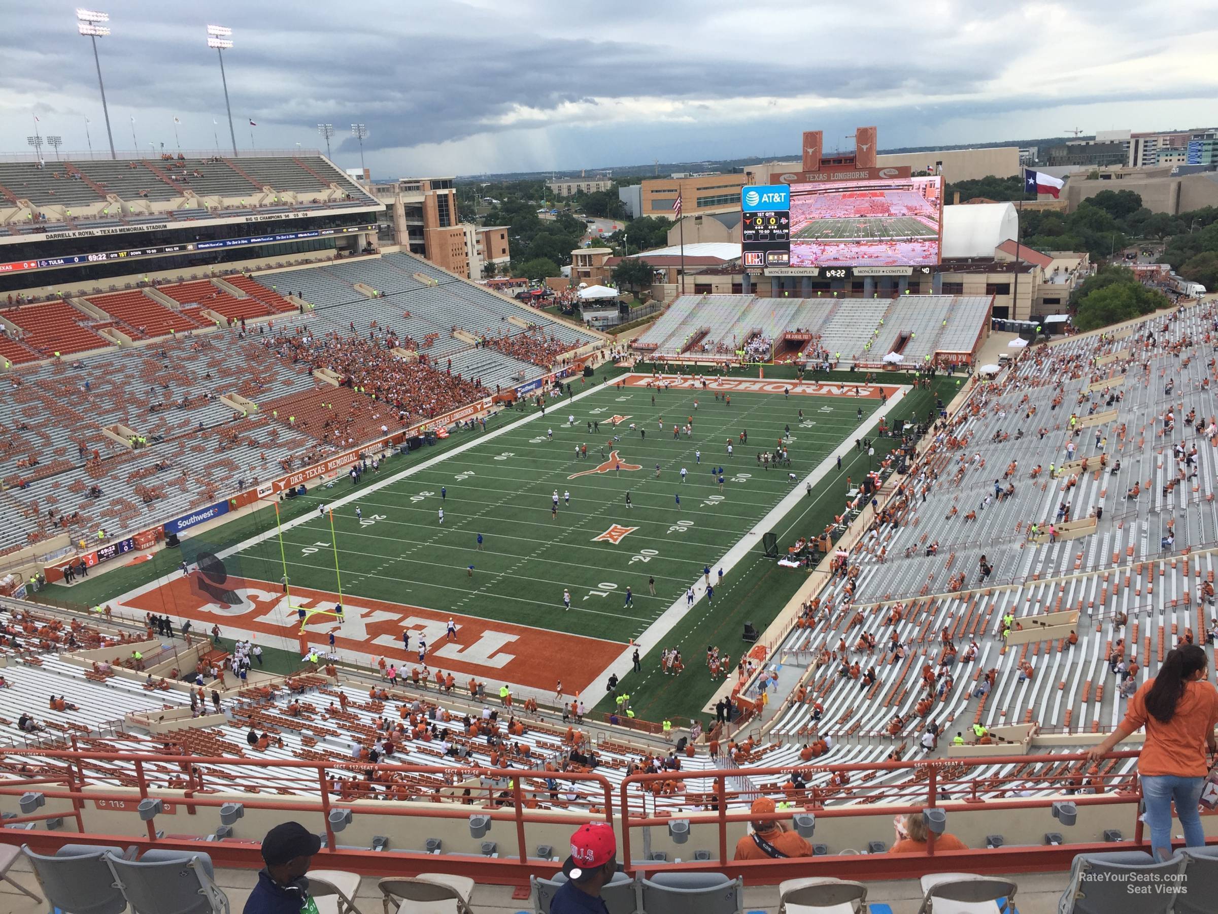 section 112, row 10 seat view  - dkr-texas memorial stadium