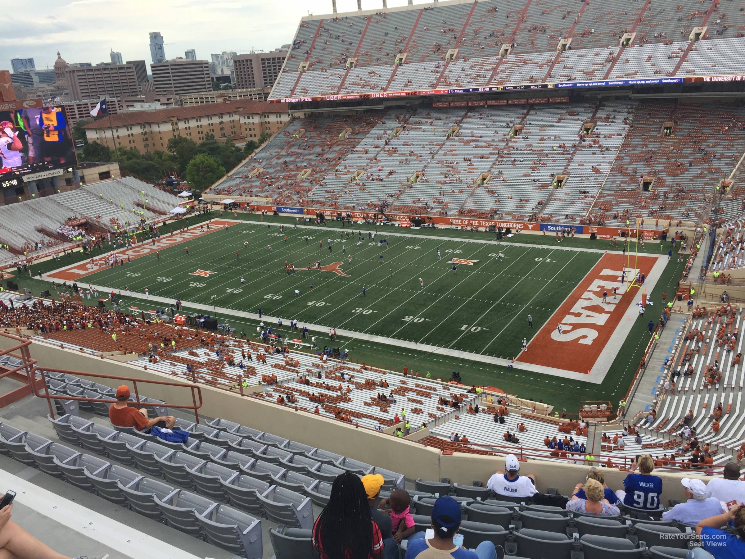 section 124, row 10 seat view  - dkr-texas memorial stadium