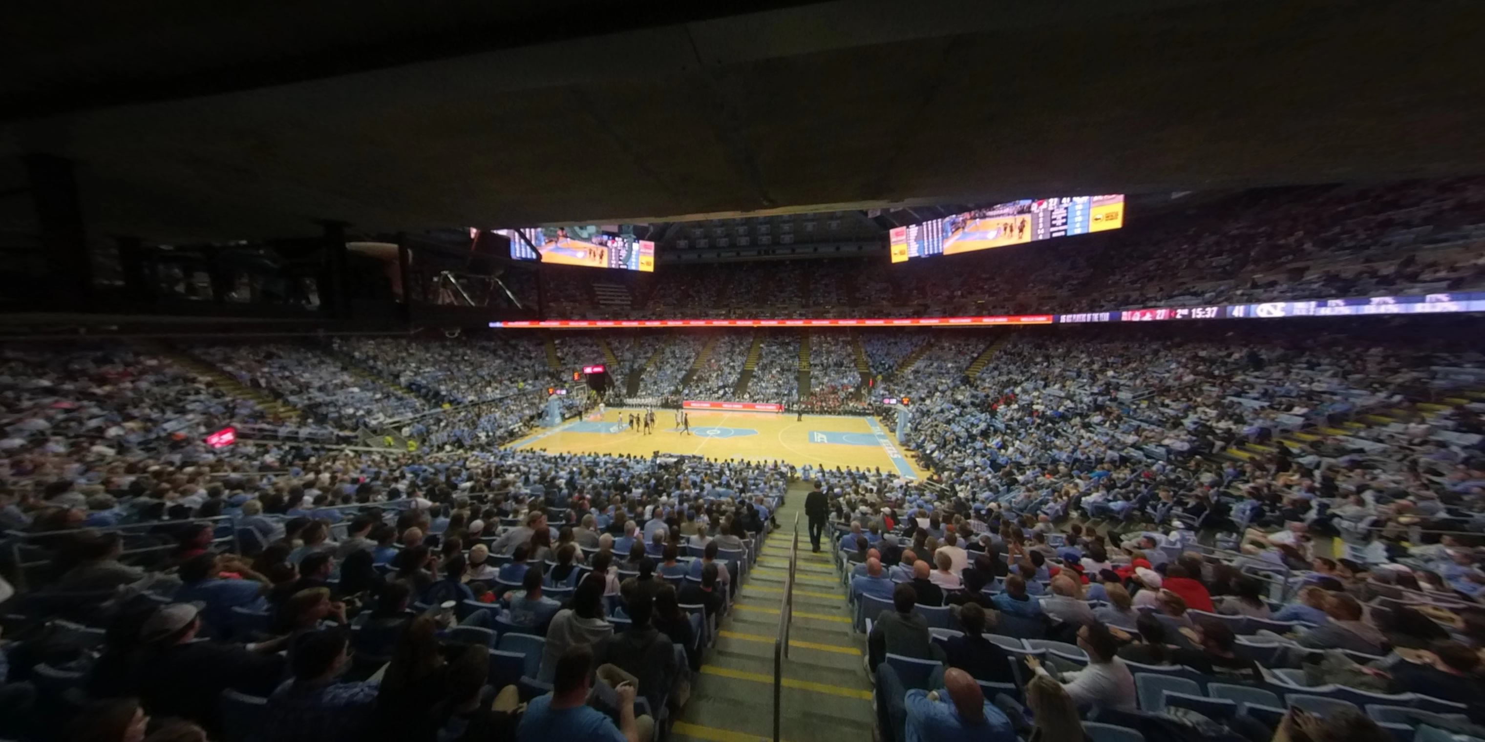 section 126 panoramic seat view  - dean smith center