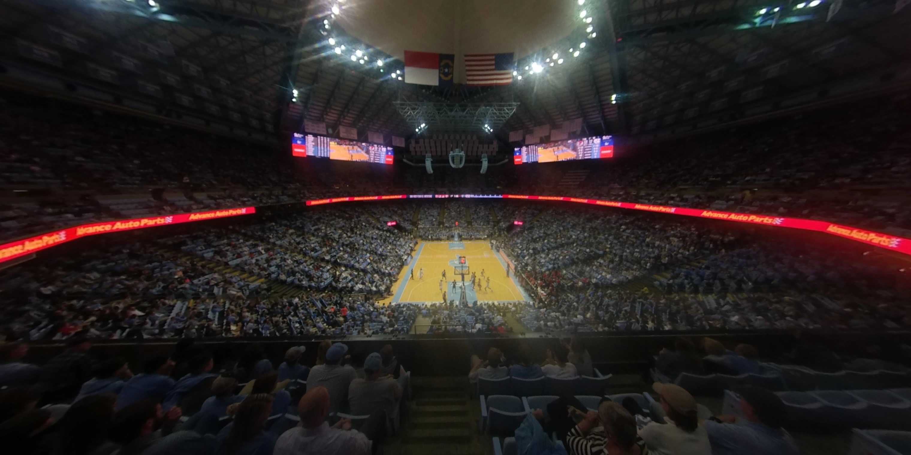 section 233 panoramic seat view  - dean smith center
