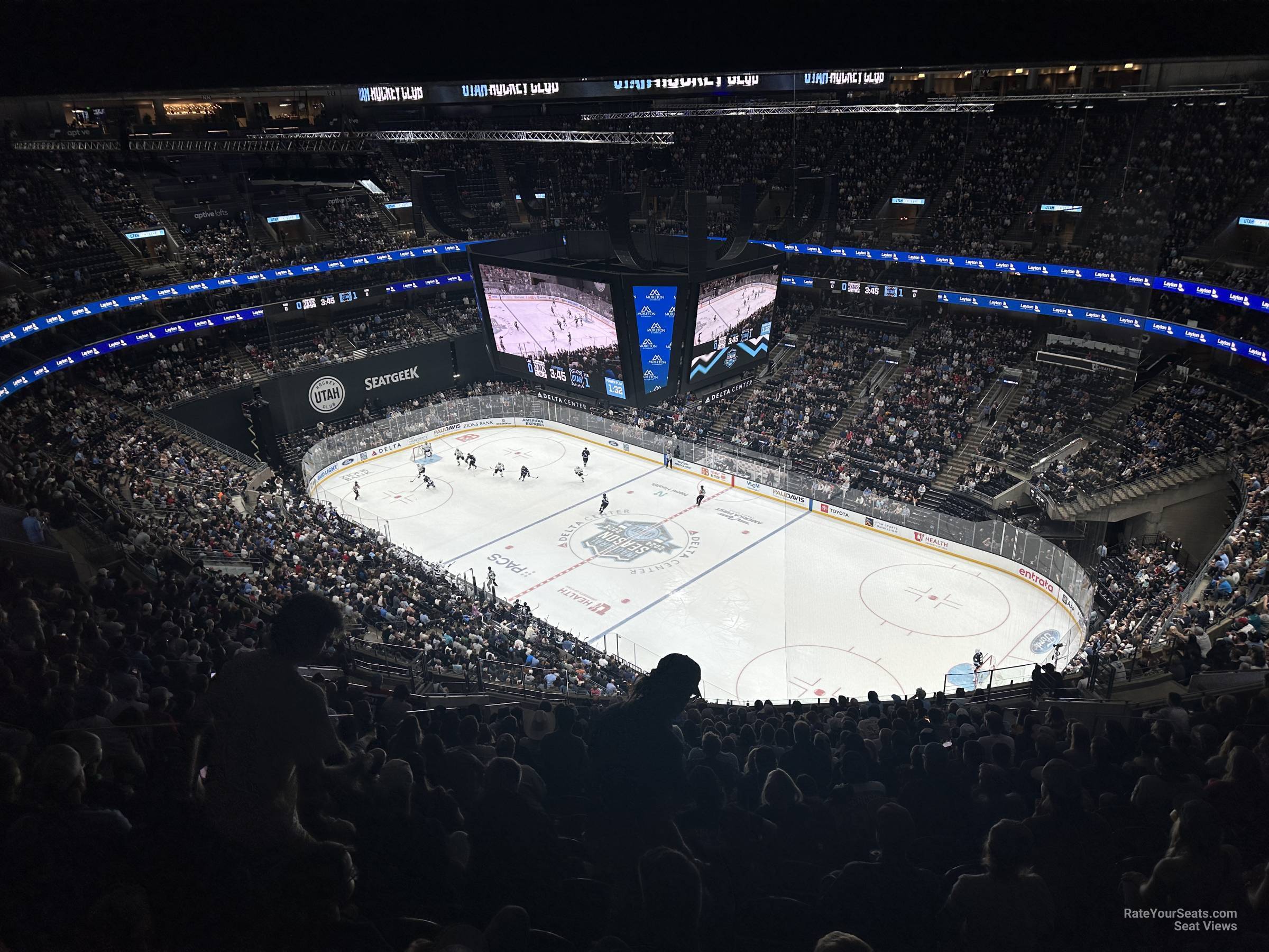 section 107, row sro seat view  for hockey - delta center