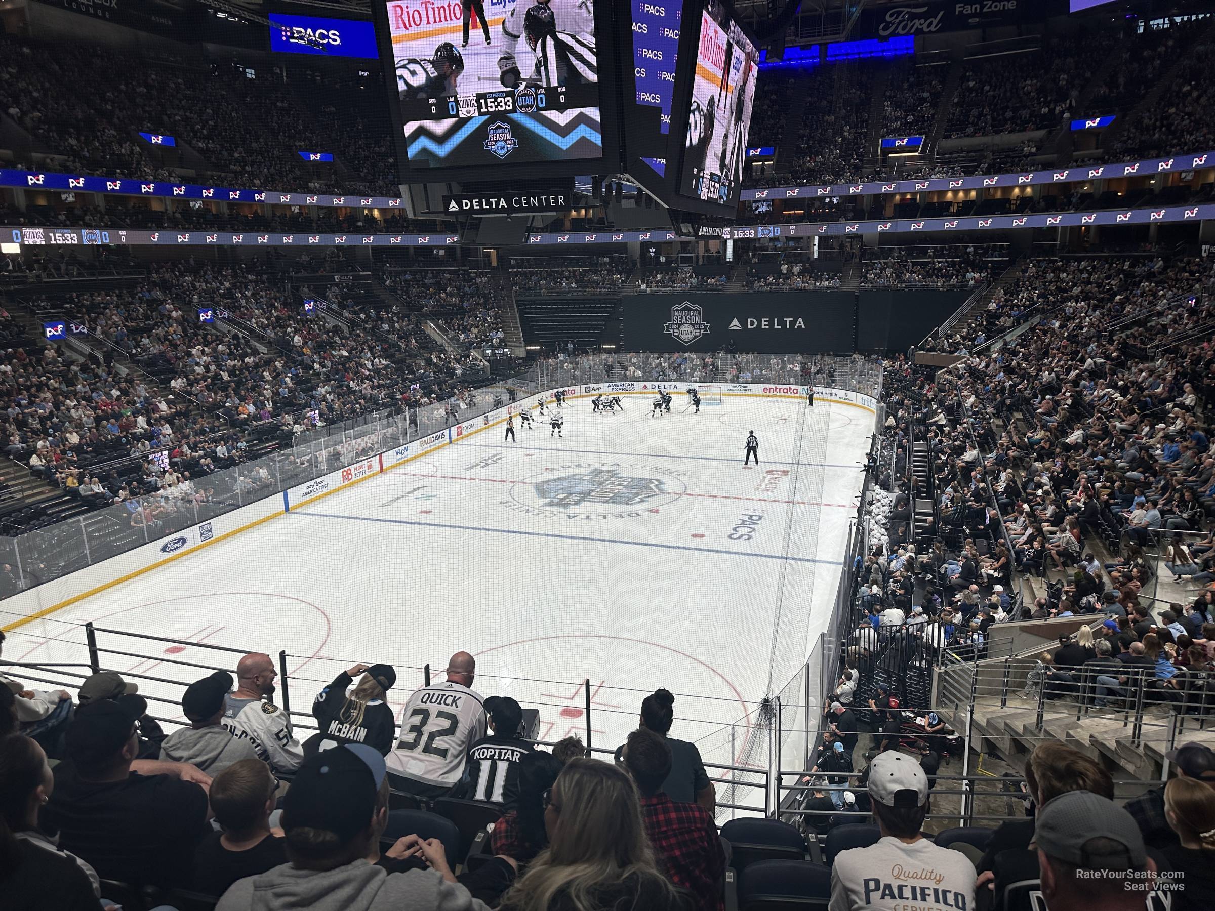 section 11, row 28 seat view  for hockey - delta center