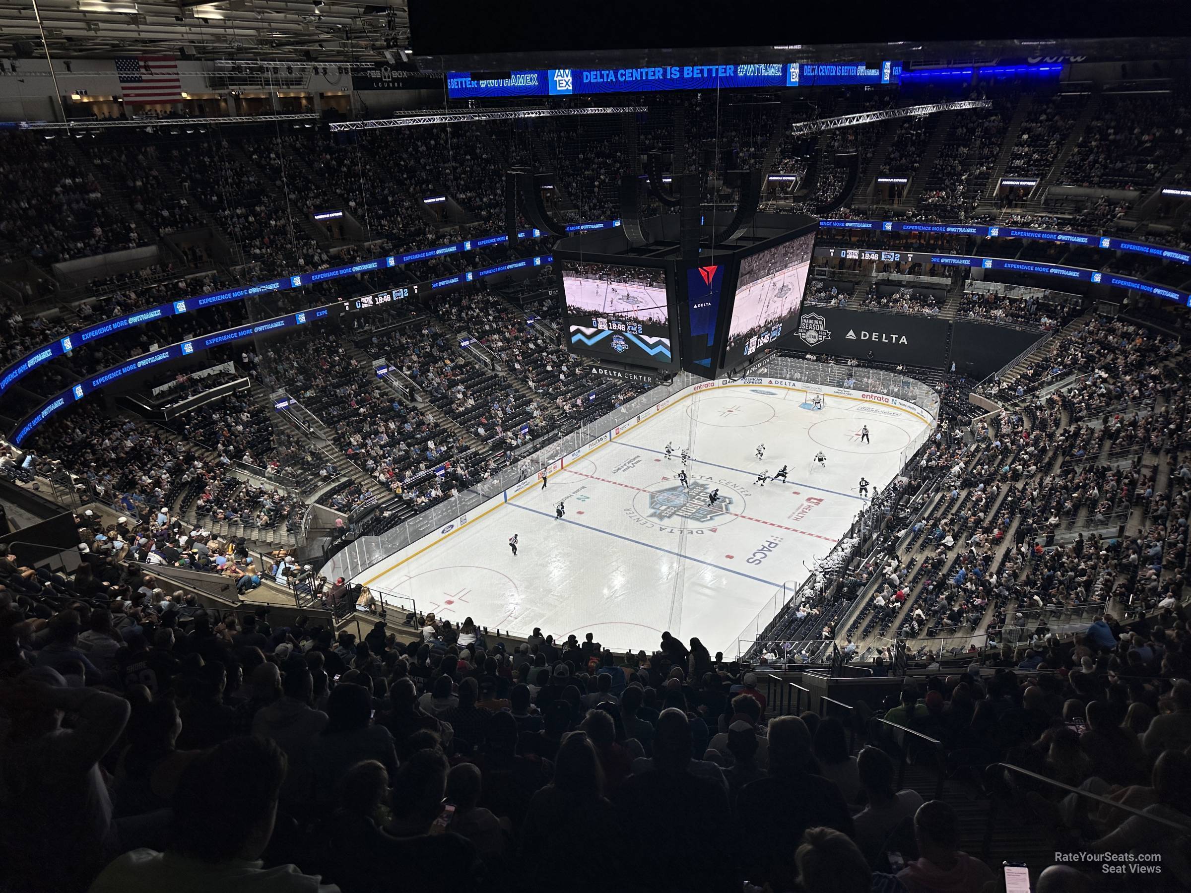 section 119, row 21 seat view  for hockey - delta center