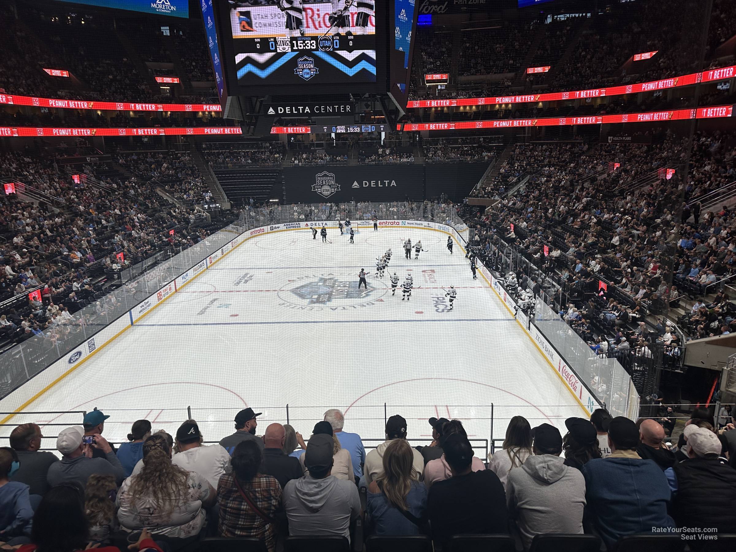 section 12, row 28 seat view  for hockey - delta center