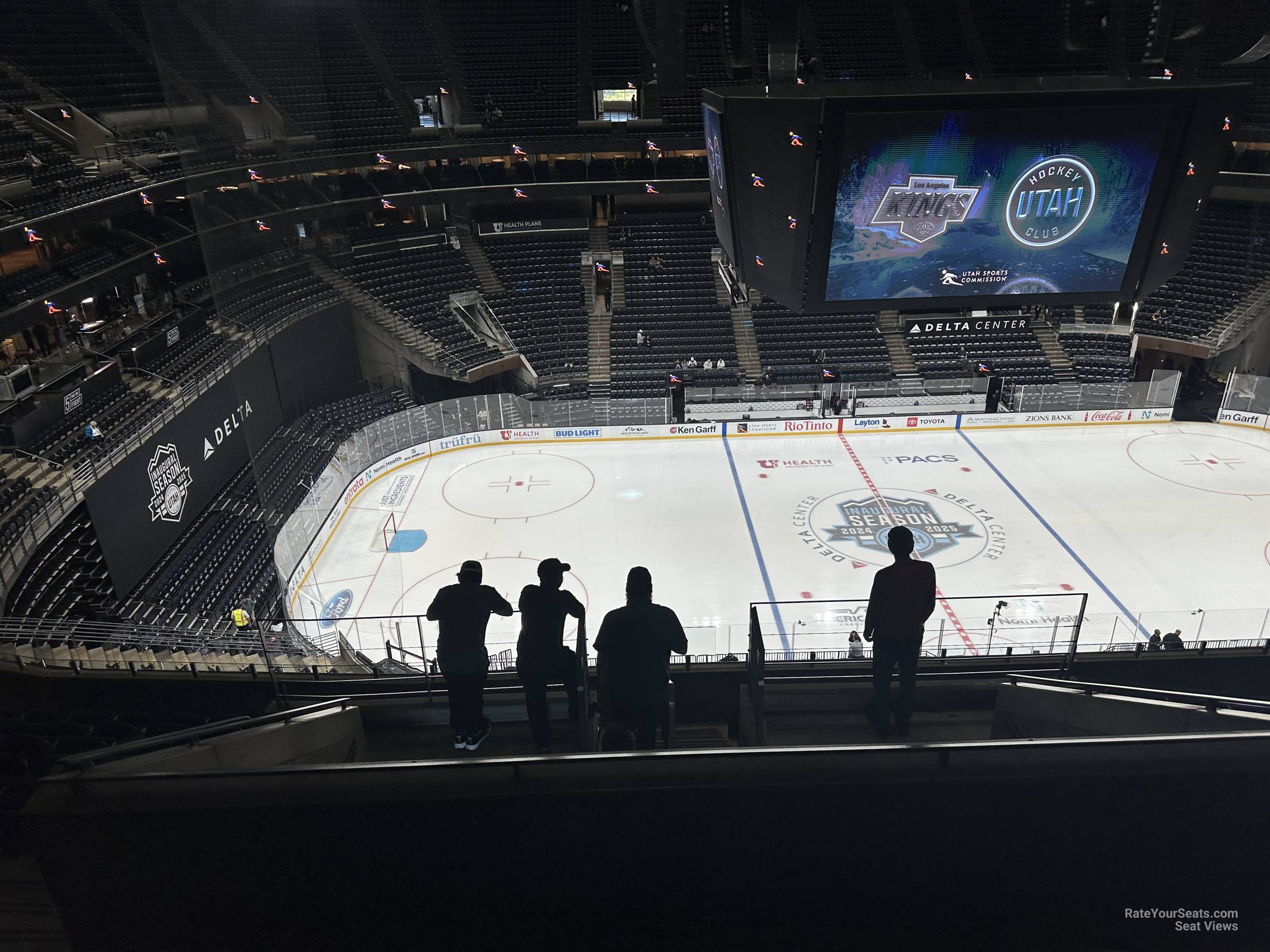 section 134, row 10 seat view  for hockey - delta center