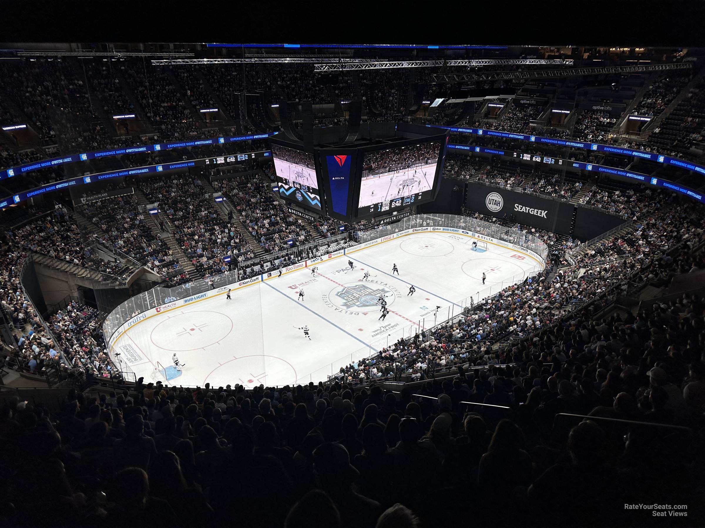 section 137, row sro seat view  for hockey - delta center