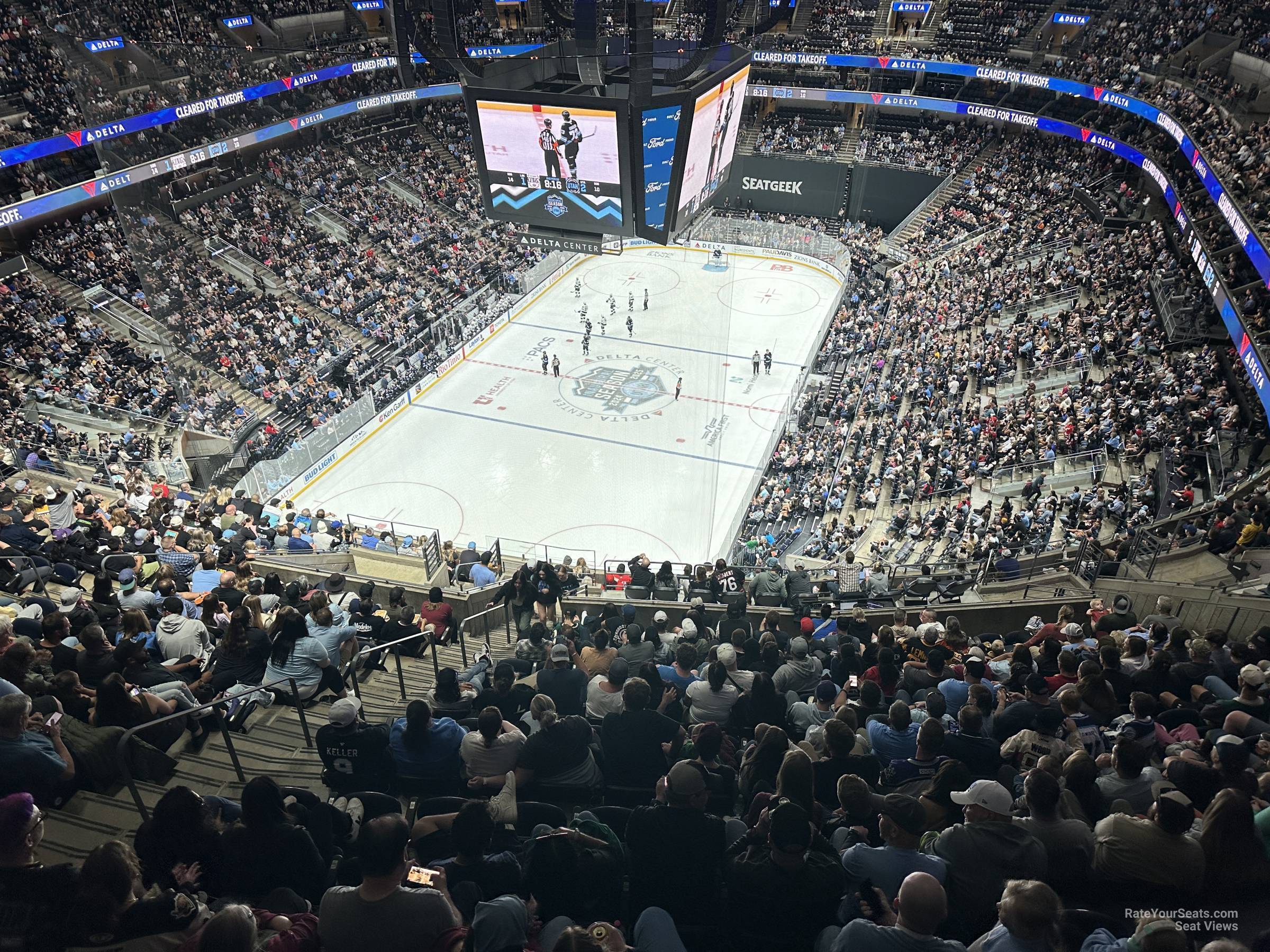 section 139, row sro seat view  for hockey - delta center