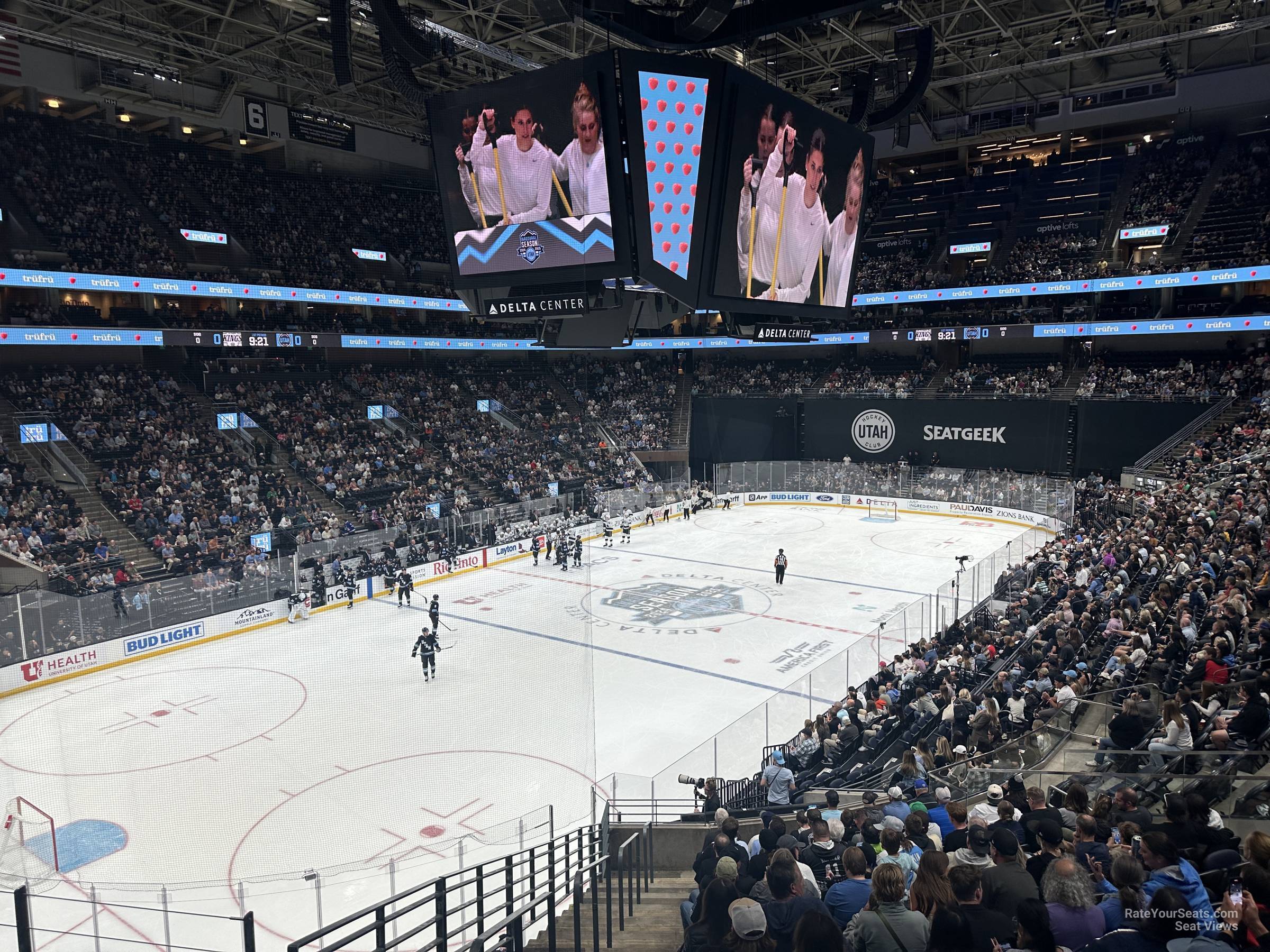 section 21, row 25 seat view  for hockey - delta center