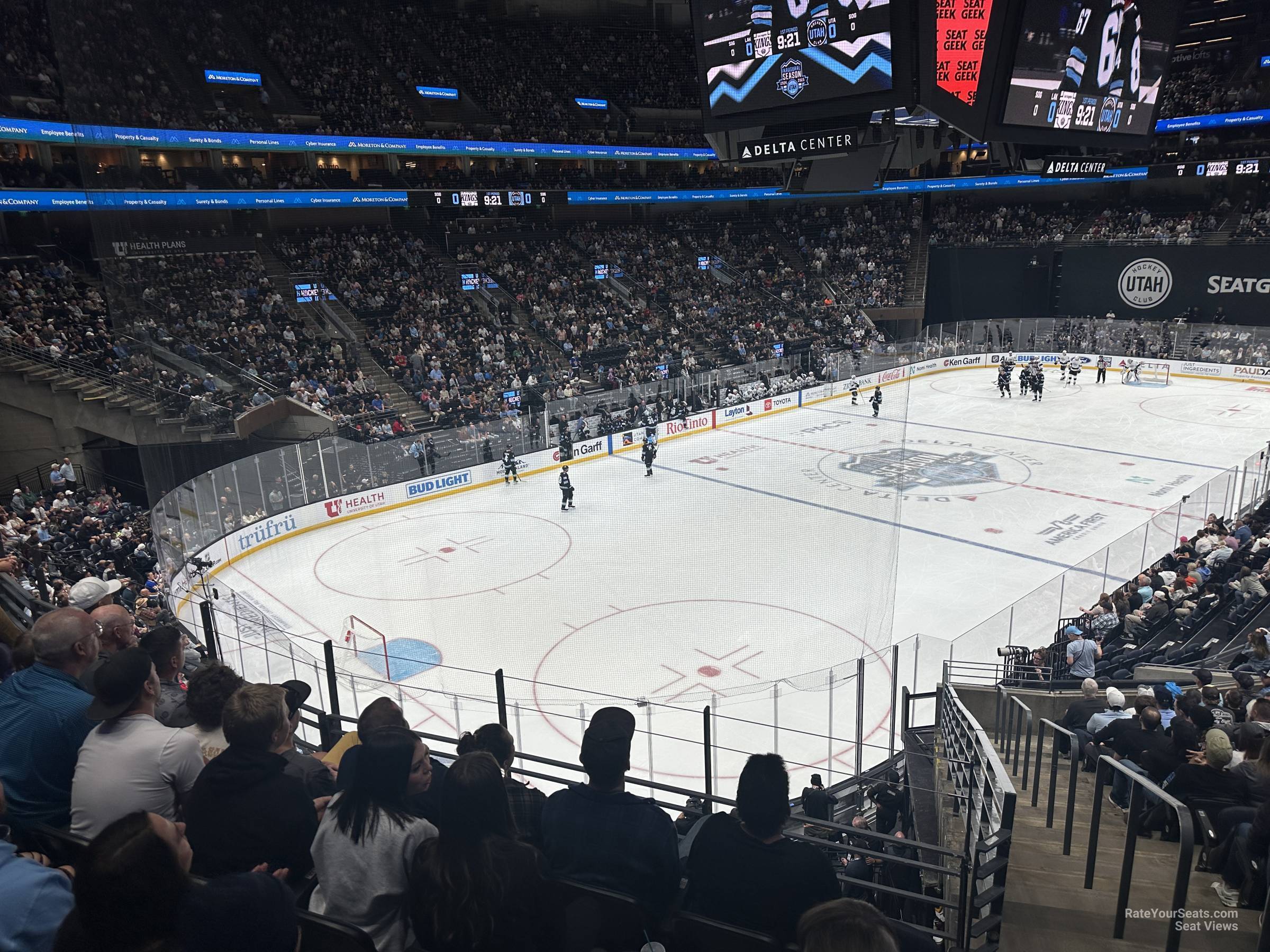 section 22, row 28 seat view  for hockey - delta center