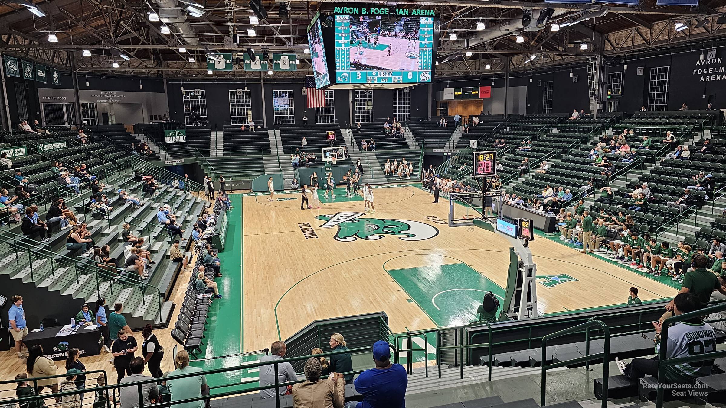 section g, row 17 seat view  - devlin fieldhouse