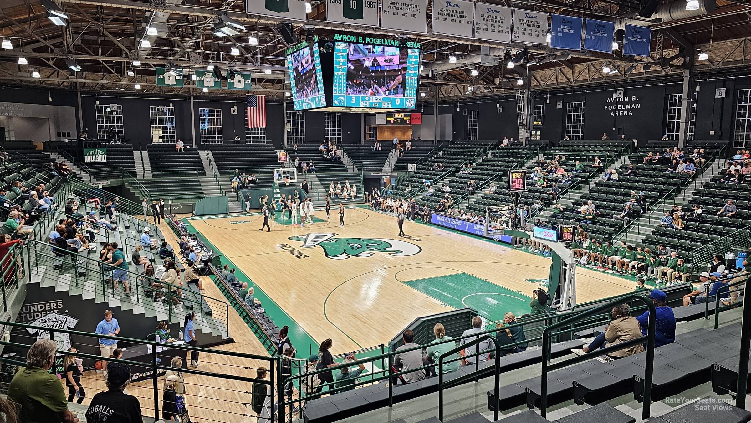 section h, row 17 seat view  - devlin fieldhouse