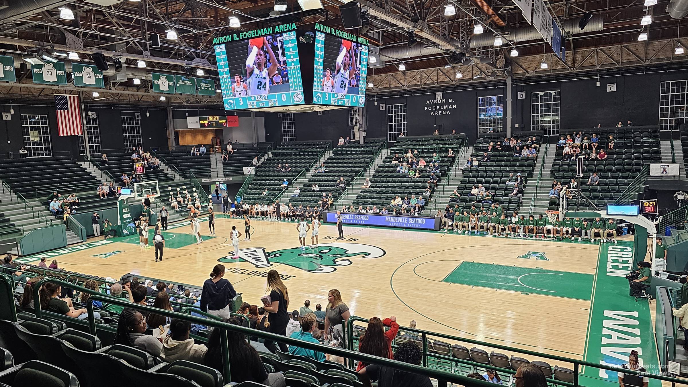 section i, row 17 seat view  - devlin fieldhouse