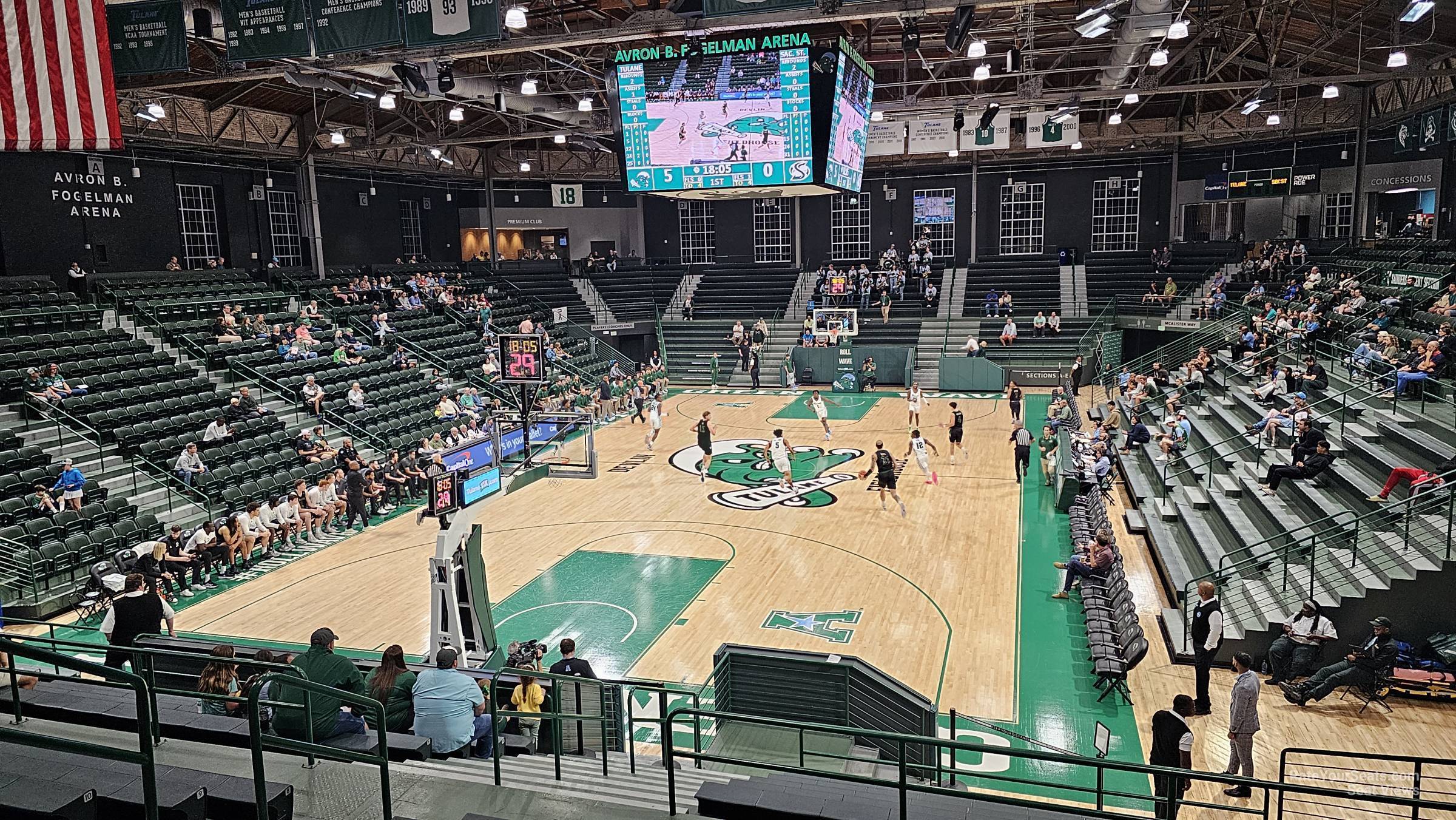 section o, row 17 seat view  - devlin fieldhouse