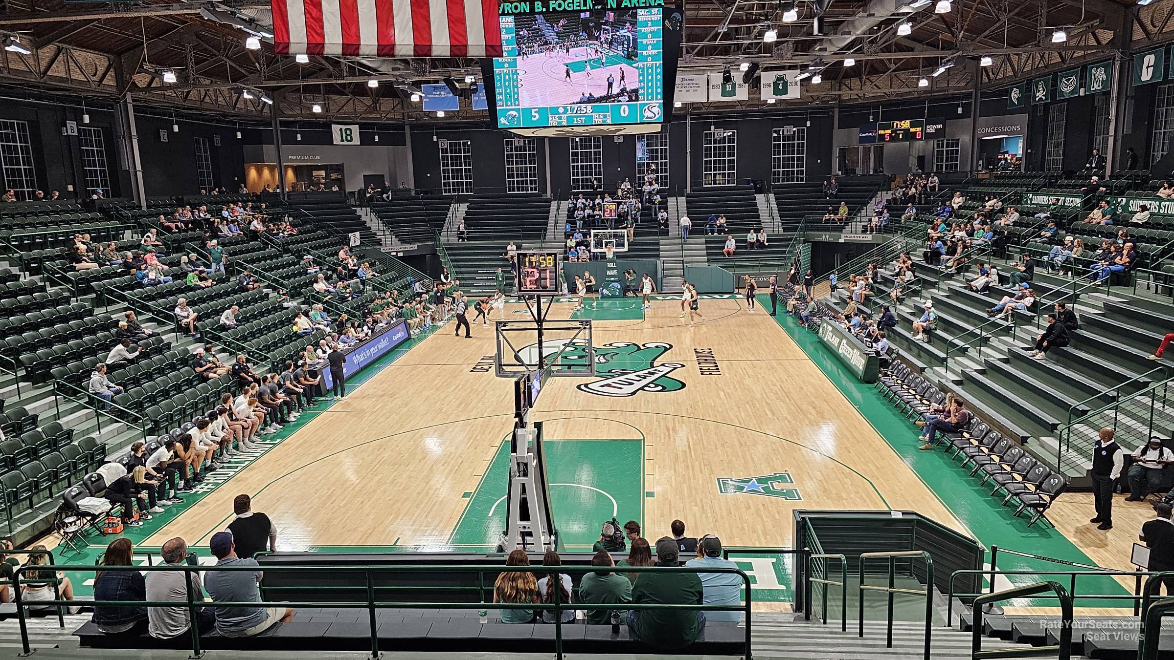 section p, row 17 seat view  - devlin fieldhouse