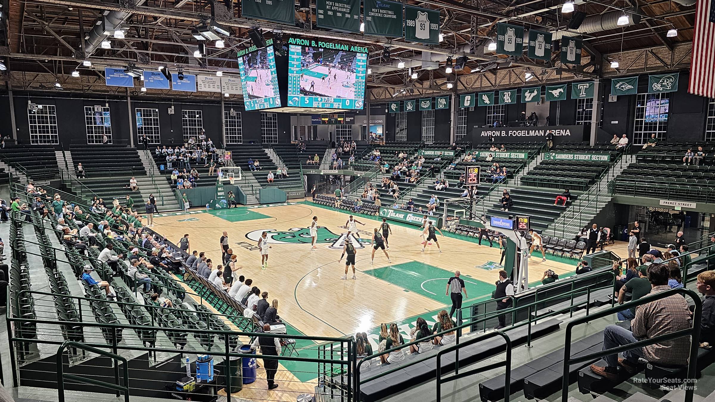 section r, row 17 seat view  - devlin fieldhouse