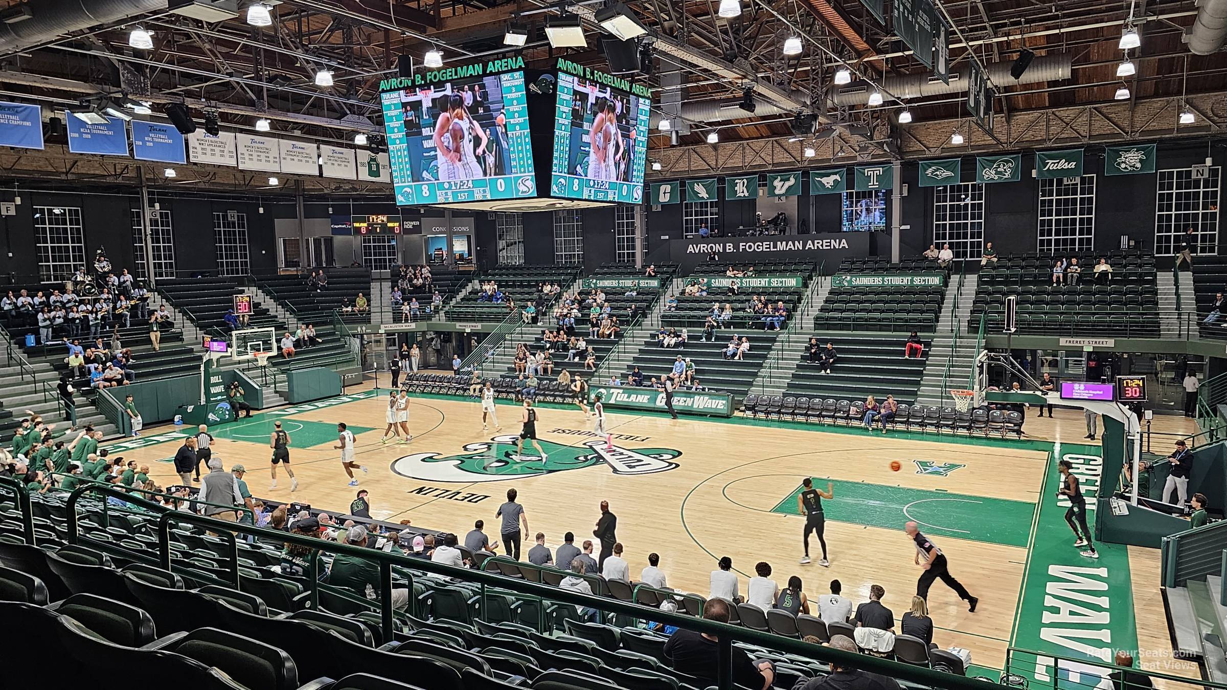 section s, row 17 seat view  - devlin fieldhouse
