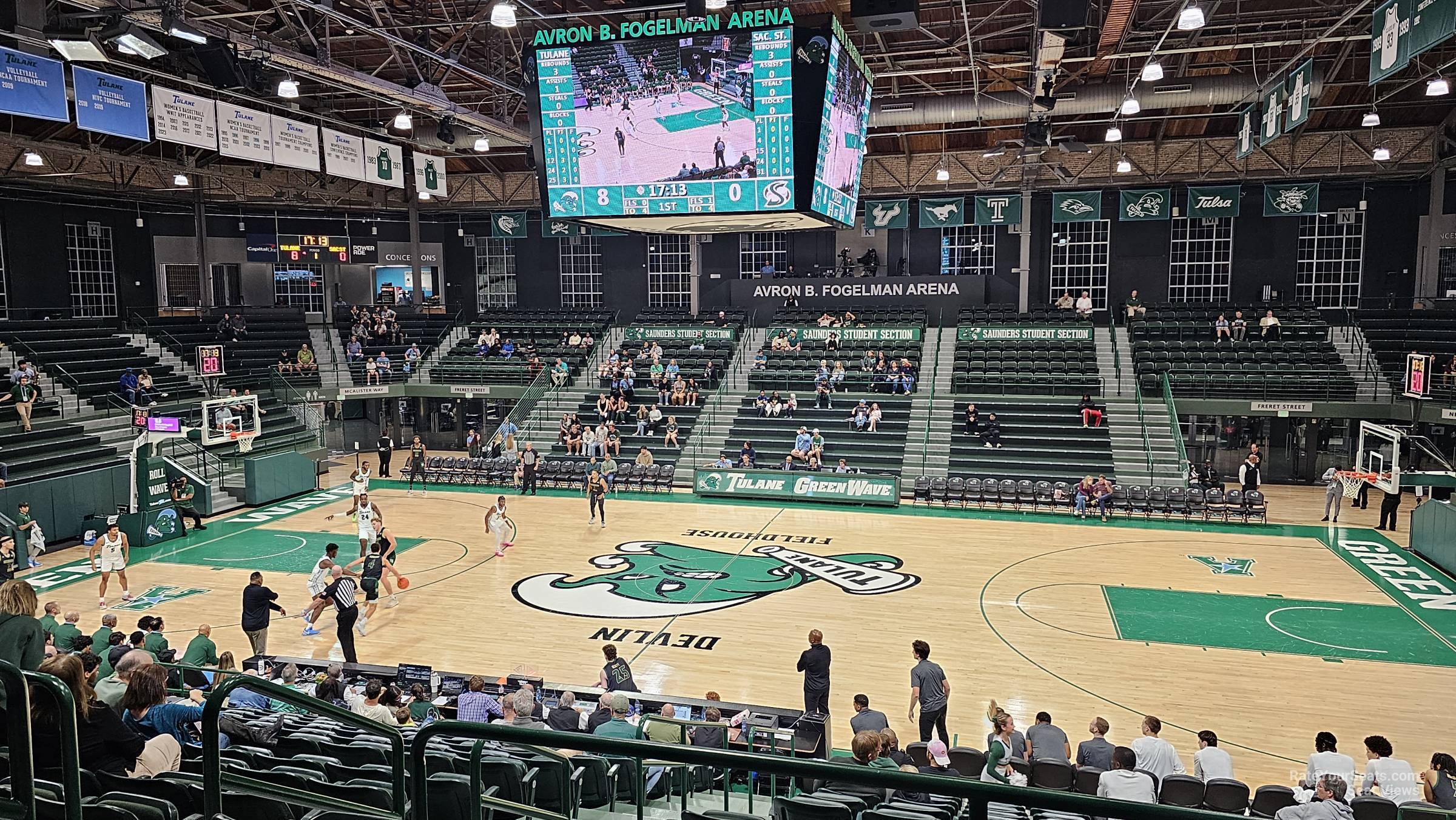 section t, row 17 seat view  - devlin fieldhouse