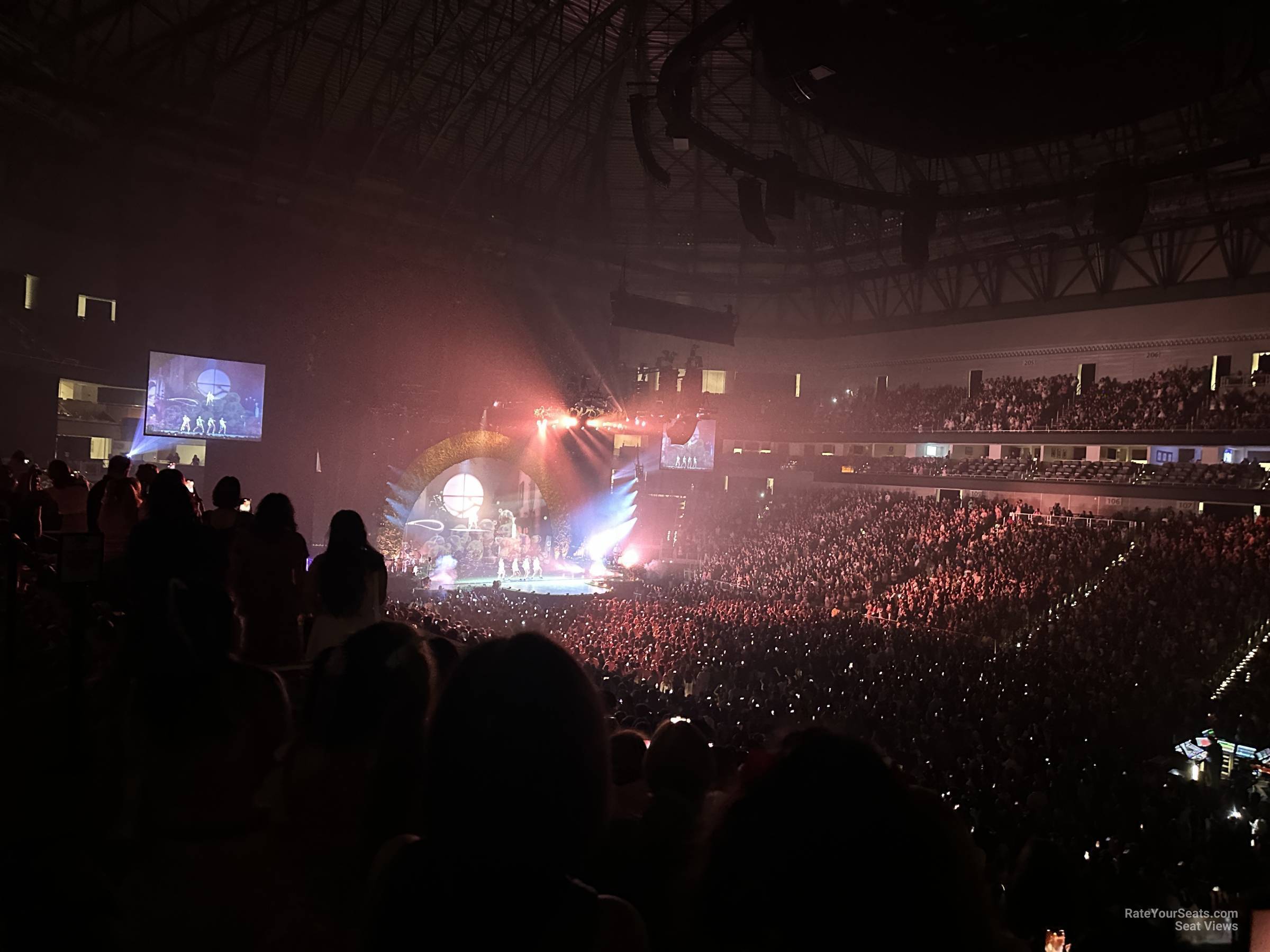 section 121, row 22 seat view  for concert - dickies arena