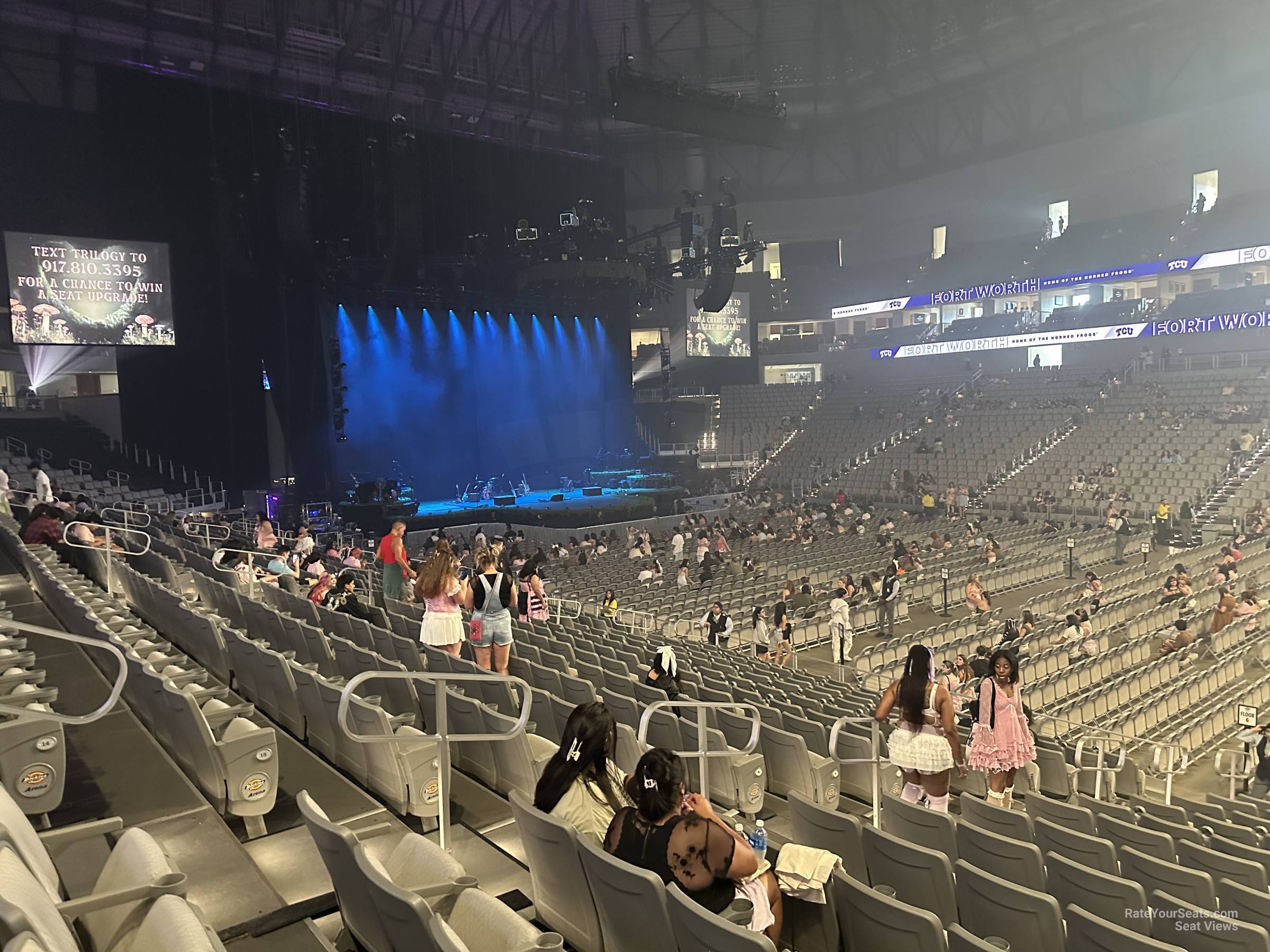 section 122, row 15 seat view  for concert - dickies arena