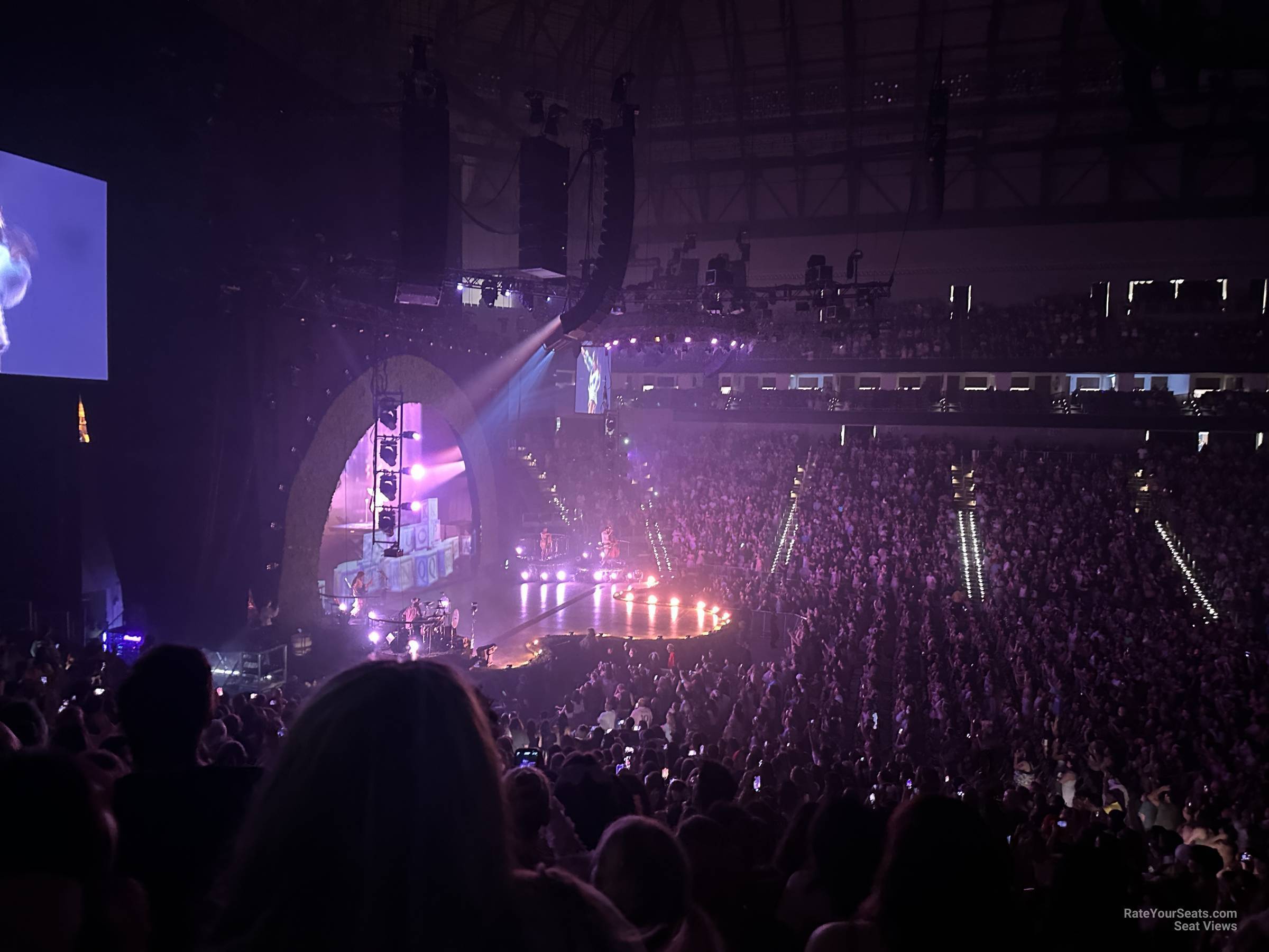 section 125, row 22 seat view  for concert - dickies arena