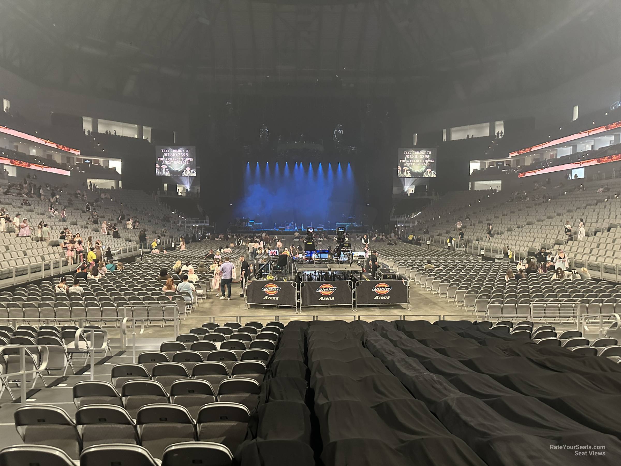 section 15, row 14 seat view  for concert - dickies arena