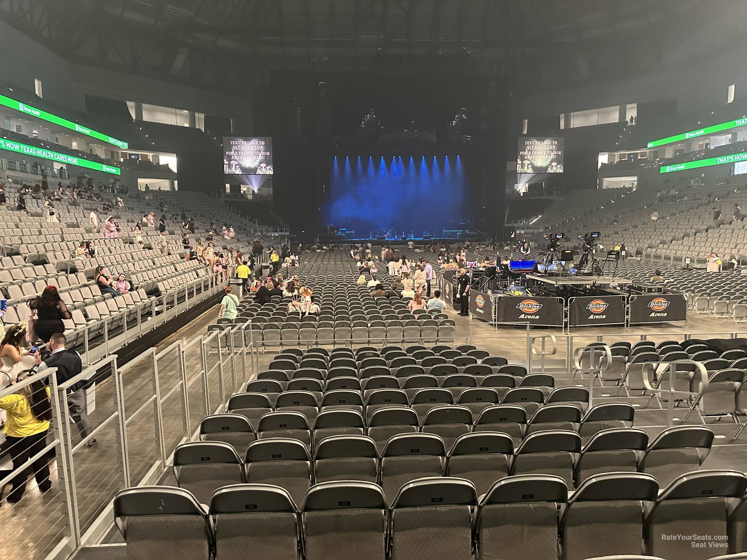 section 16, row 14 seat view  for concert - dickies arena