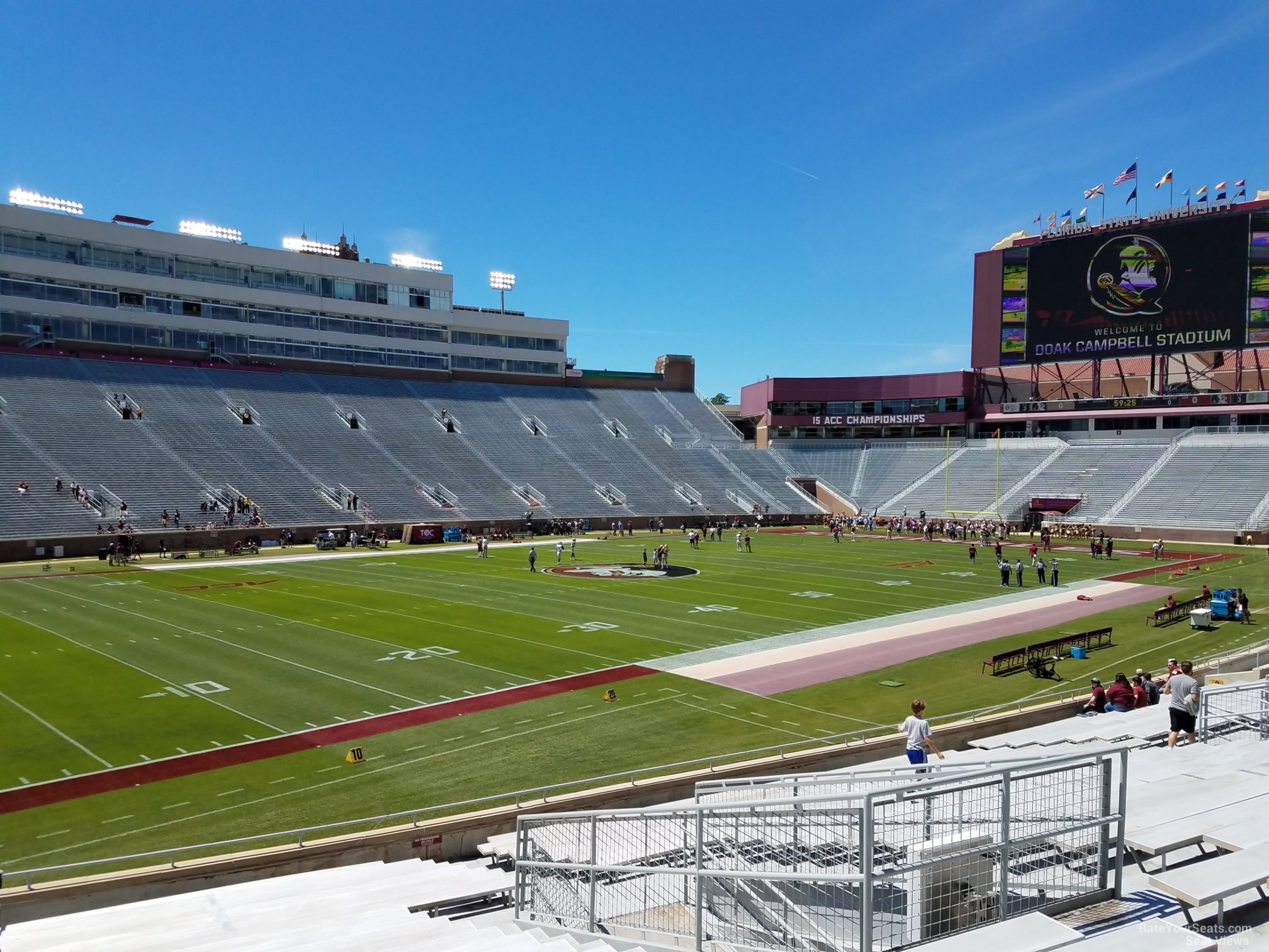 section 14, row 25 seat view  - doak campbell stadium