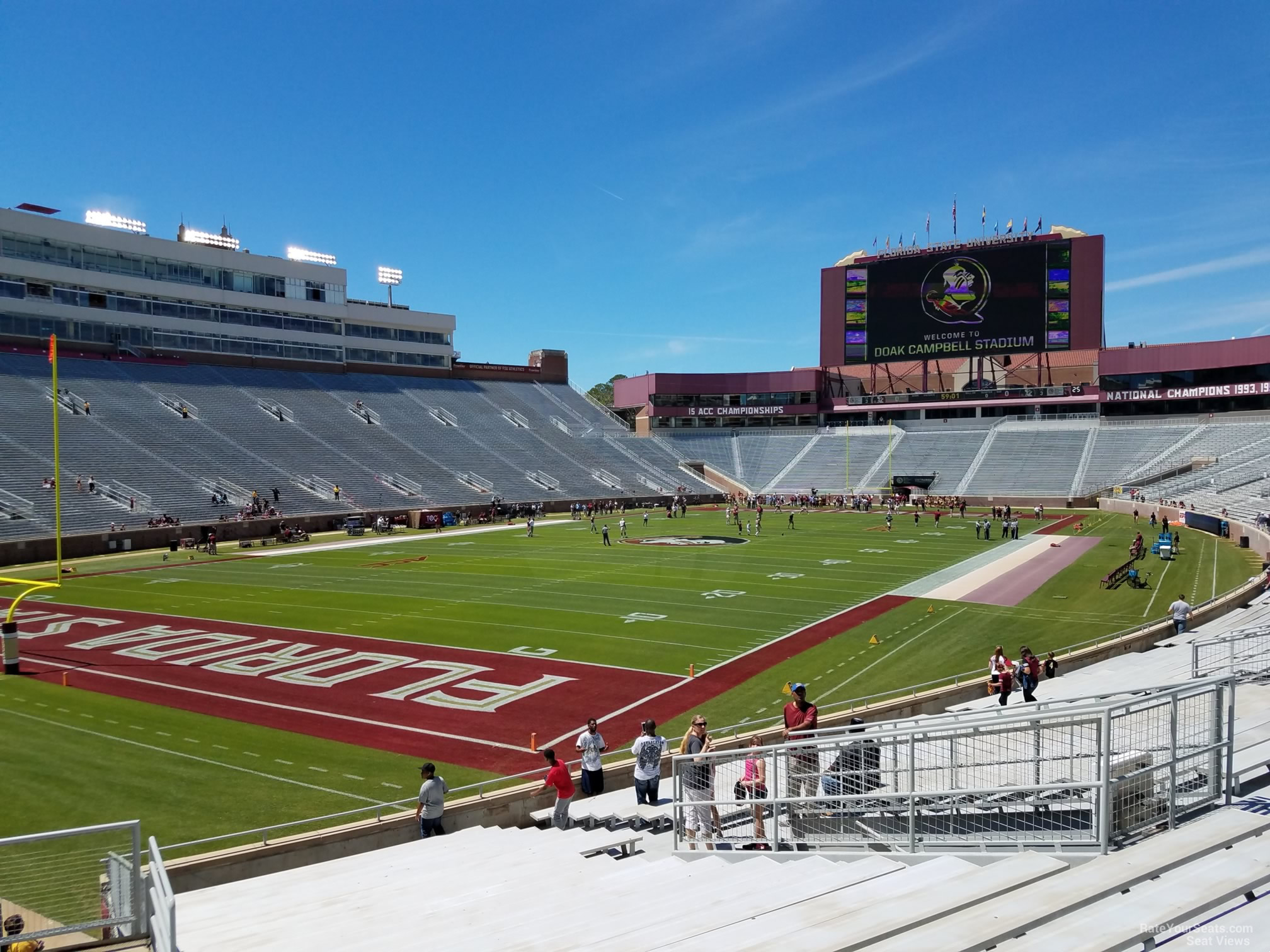 section 16, row 25 seat view  - doak campbell stadium