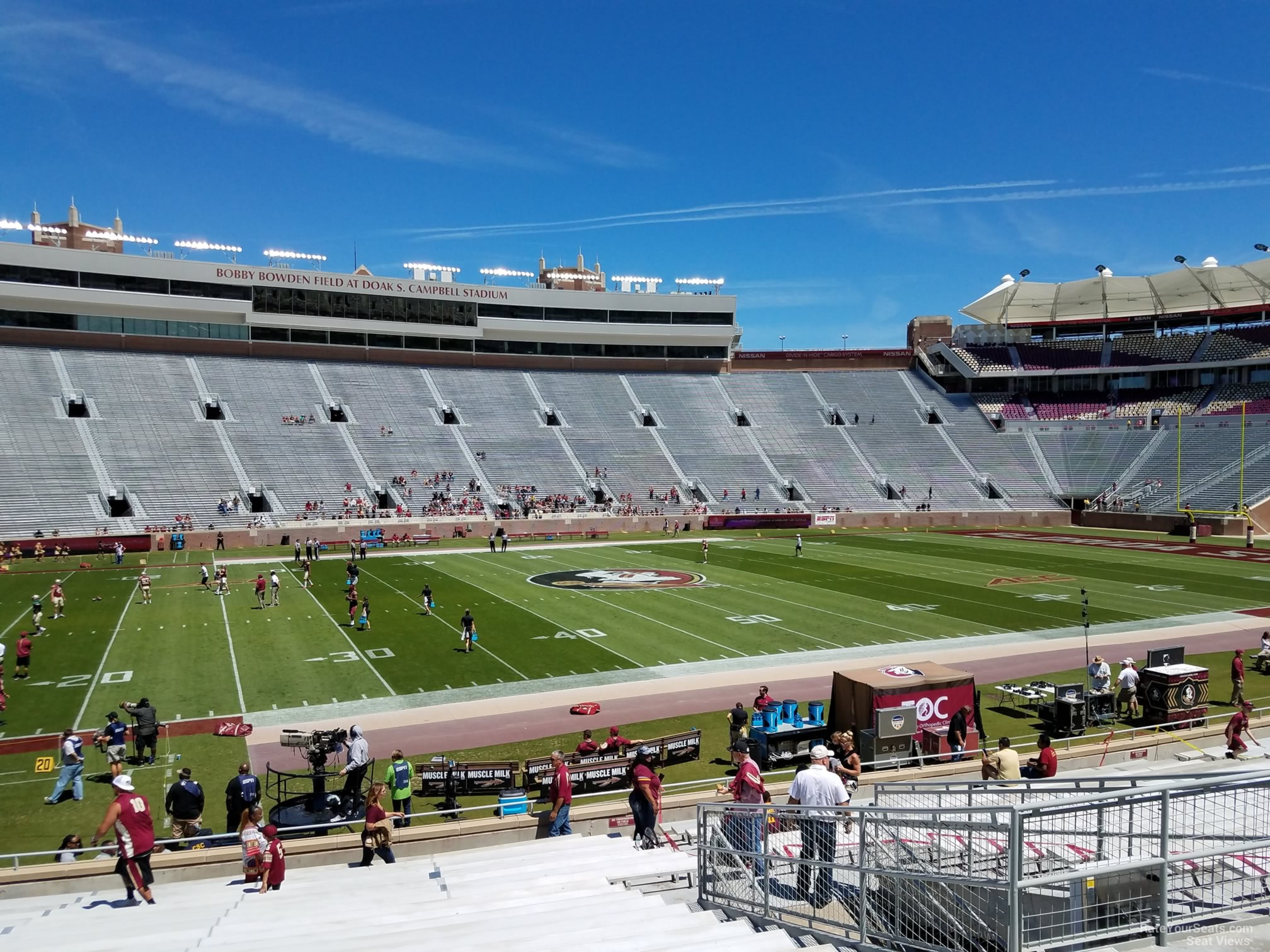 section 35, row 25 seat view  - doak campbell stadium