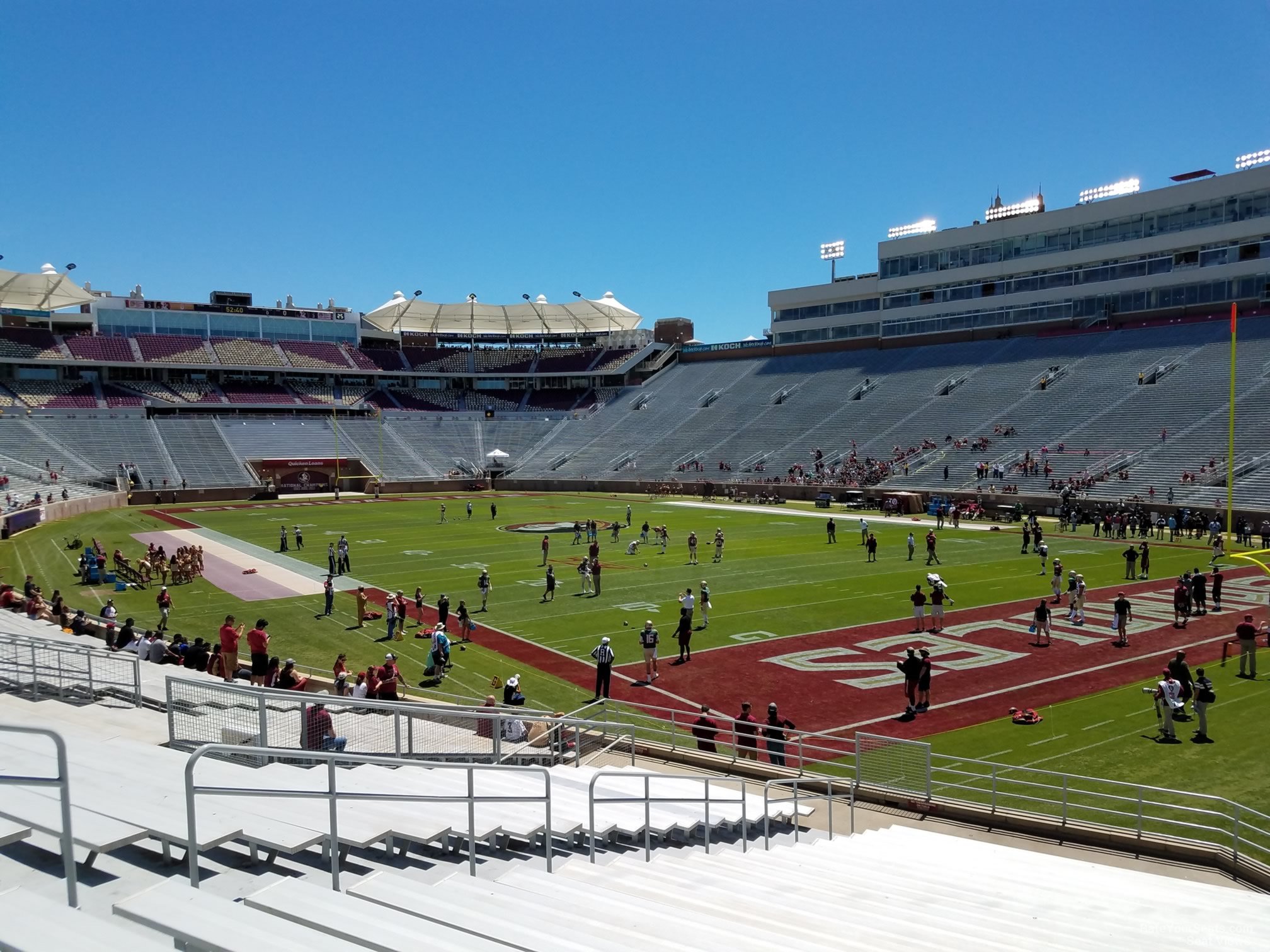 section 4, row 25 seat view  - doak campbell stadium