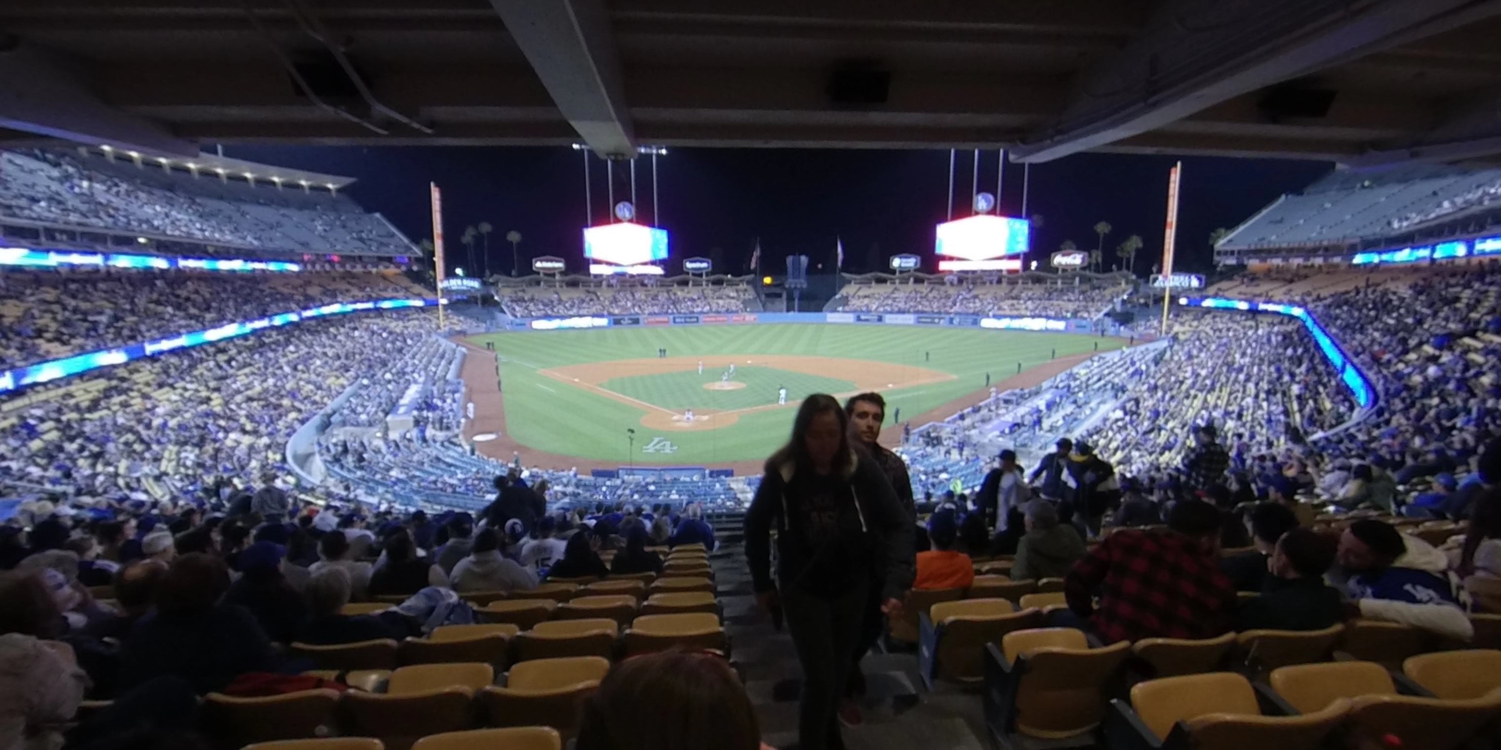 section 106 panoramic seat view  - dodger stadium