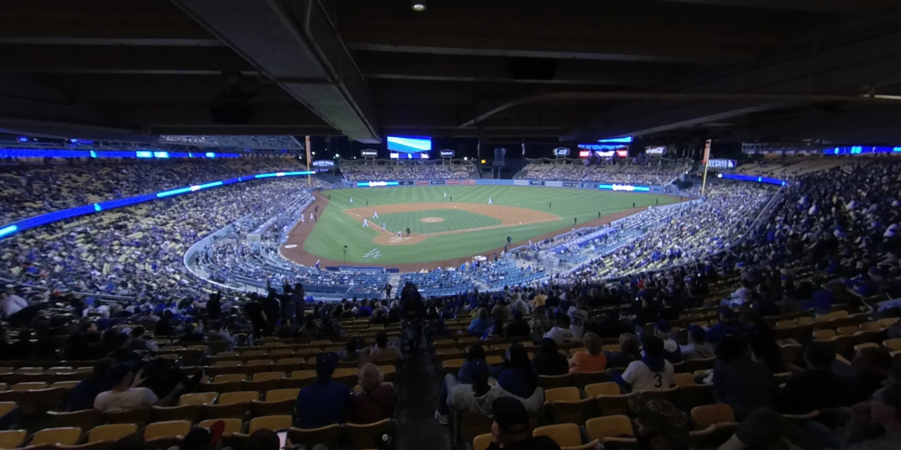 section 110 panoramic seat view  - dodger stadium