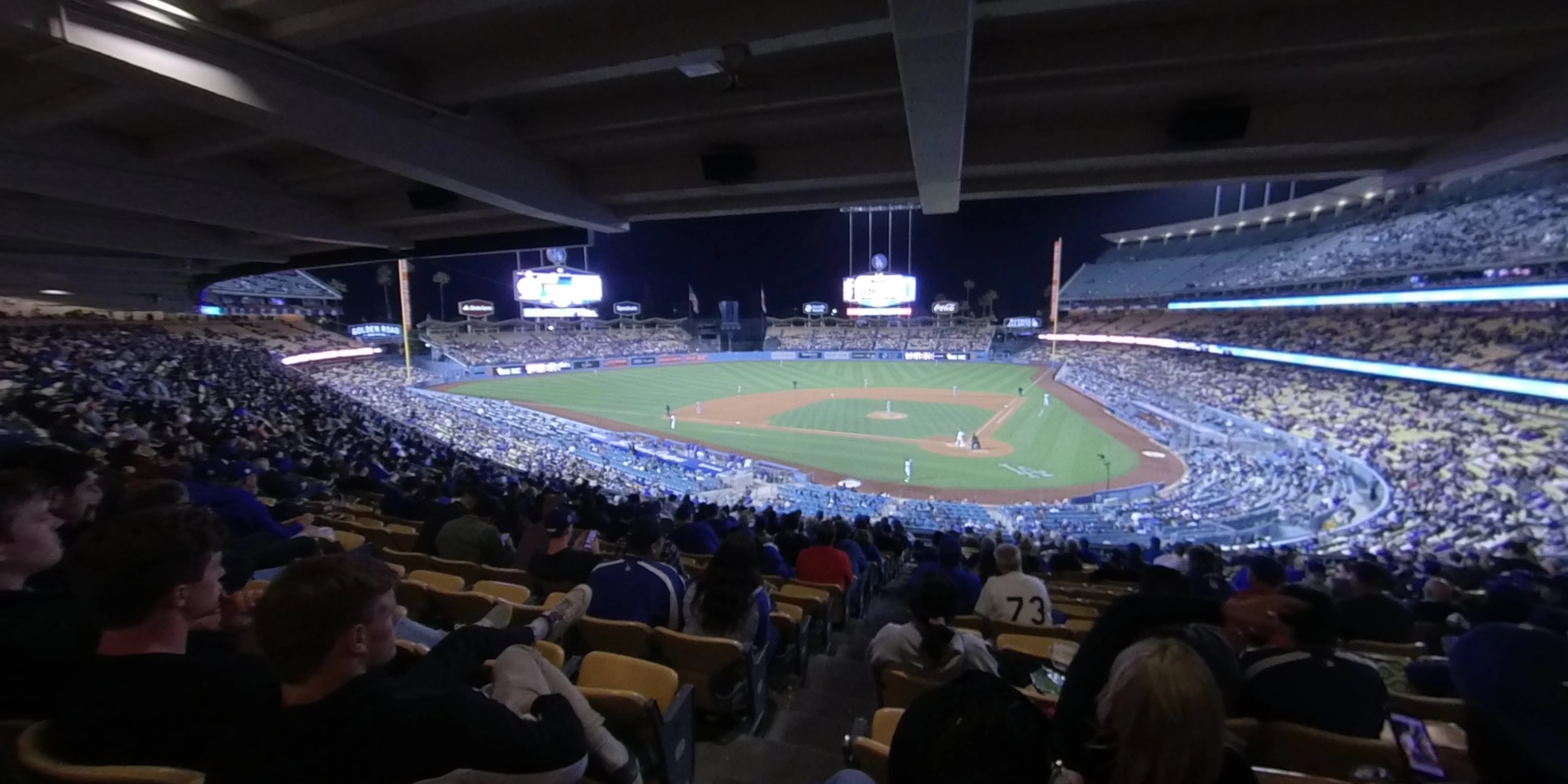 section 113 panoramic seat view  - dodger stadium