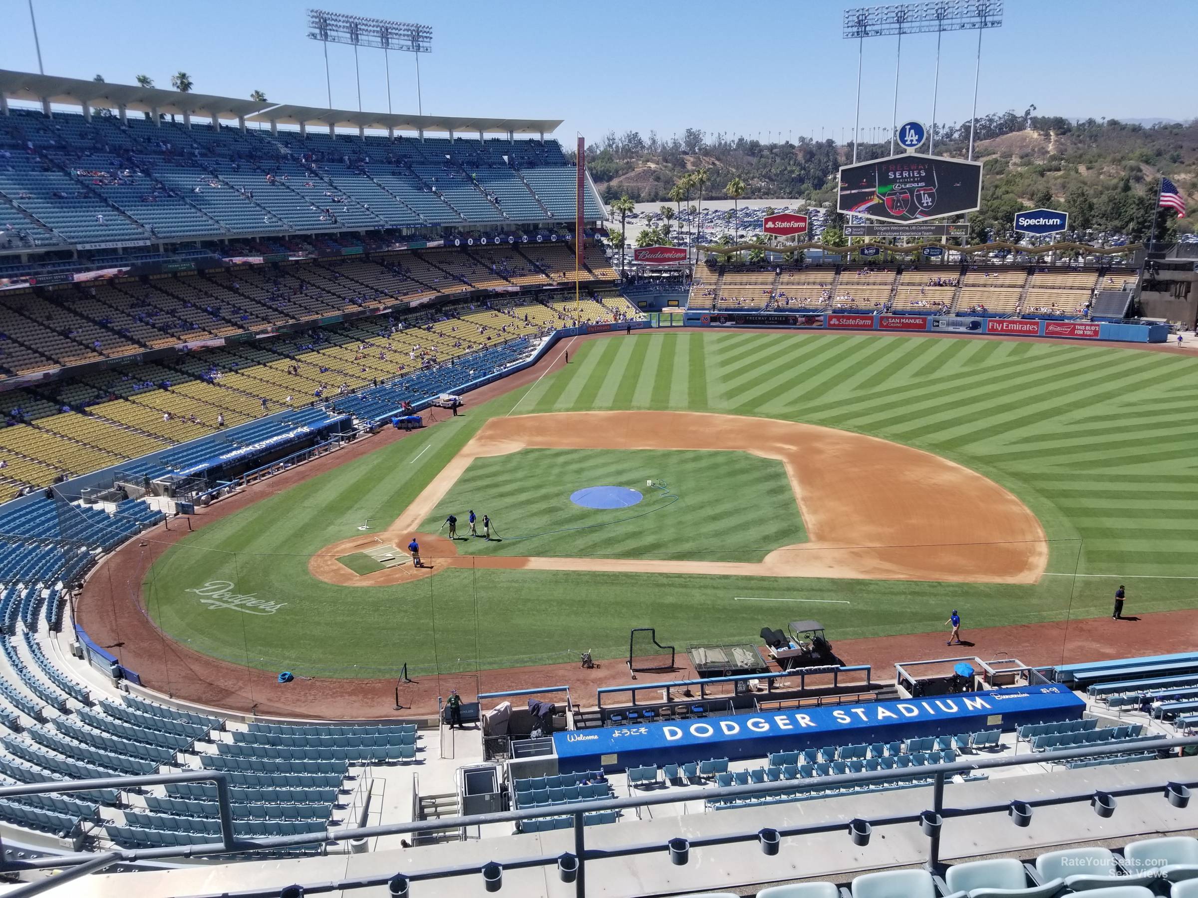 Seat View for Dodger Stadium Infield Reserve 16, Row F