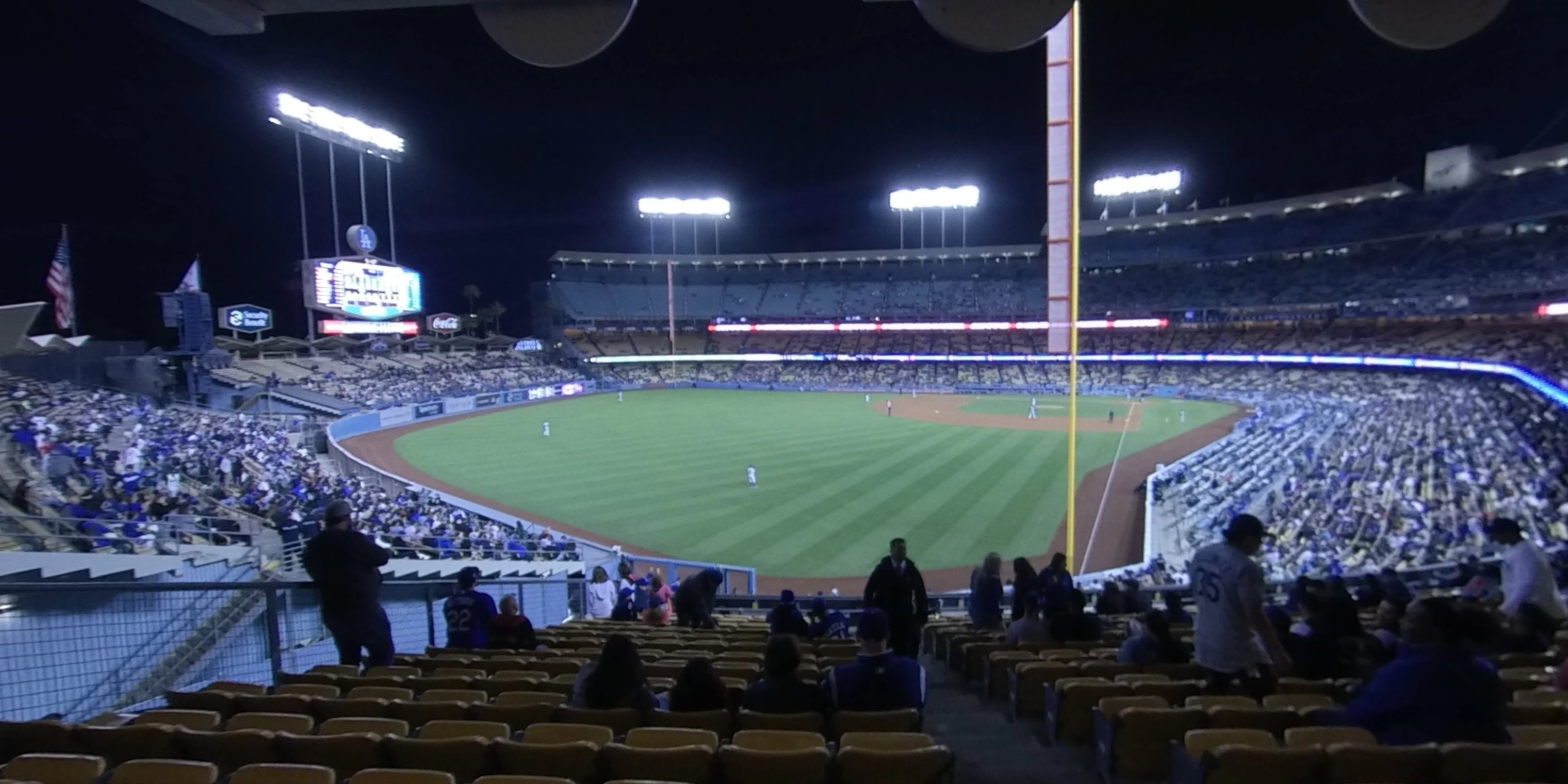 section 165 panoramic seat view  - dodger stadium