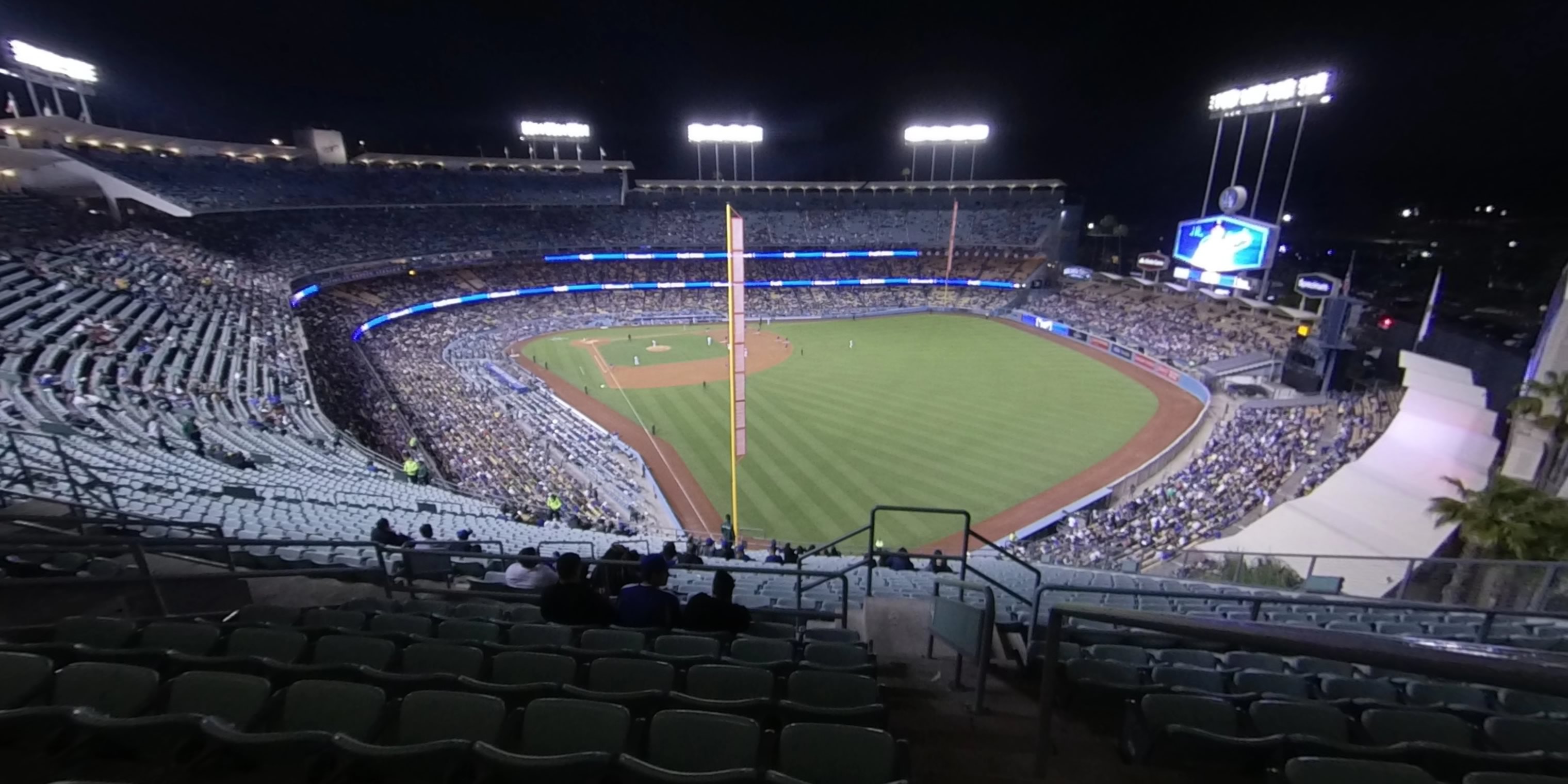 reserve 54 panoramic seat view  - dodger stadium
