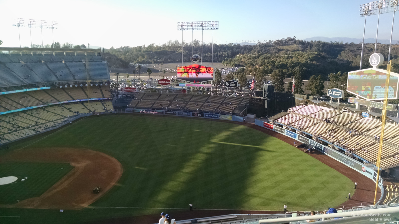 reserve 26, row ff seat view  for baseball - dodger stadium