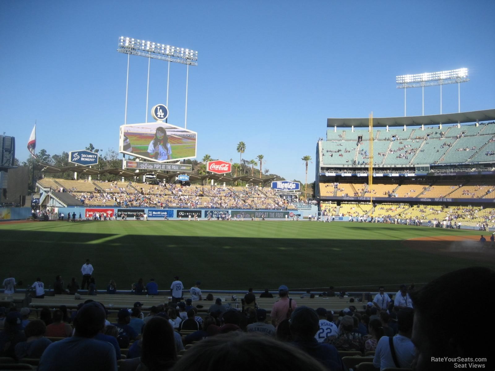 Section 41 at Dodger Stadium 