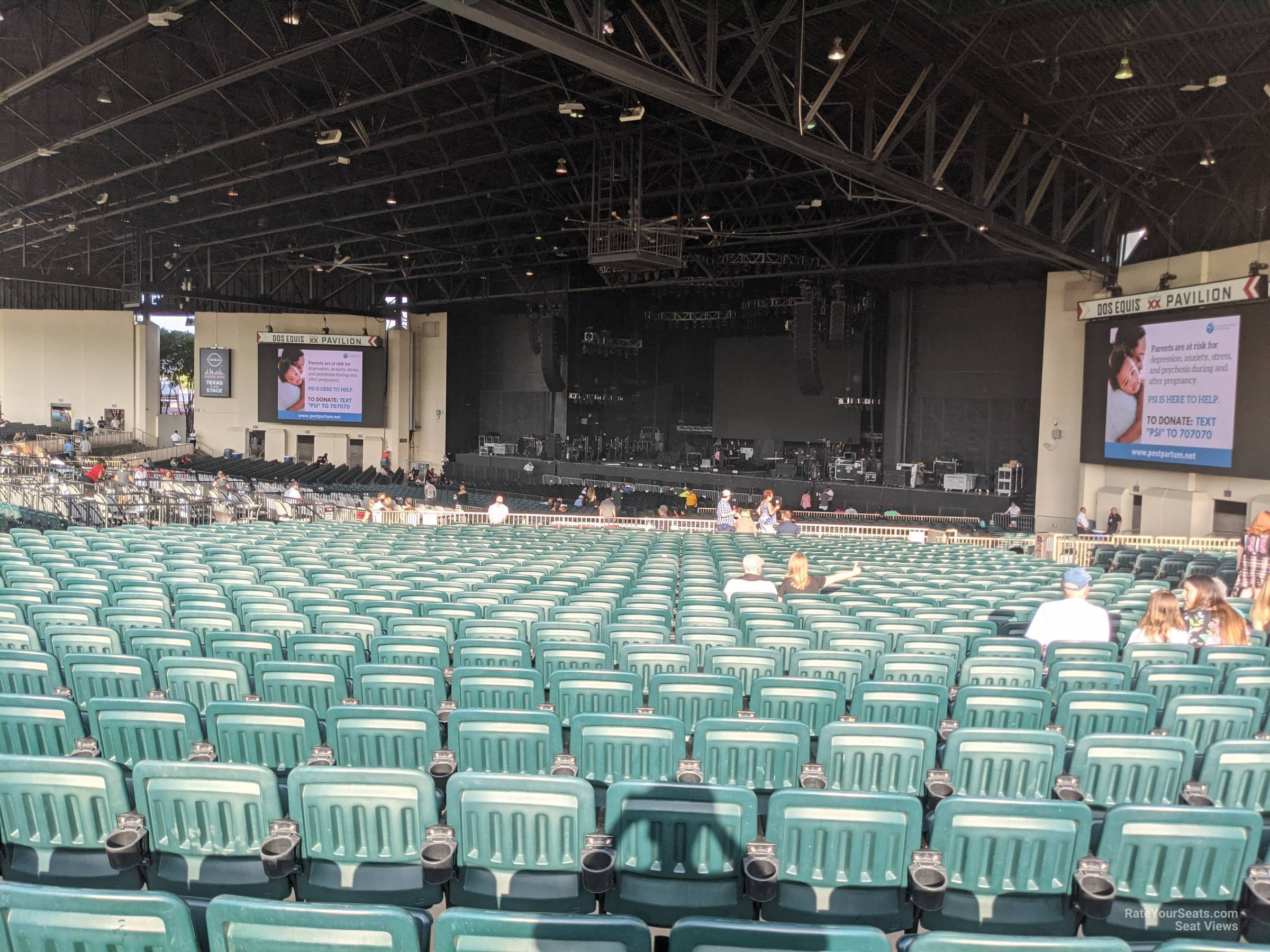 section 201, row dd seat view  - dos equis pavilion