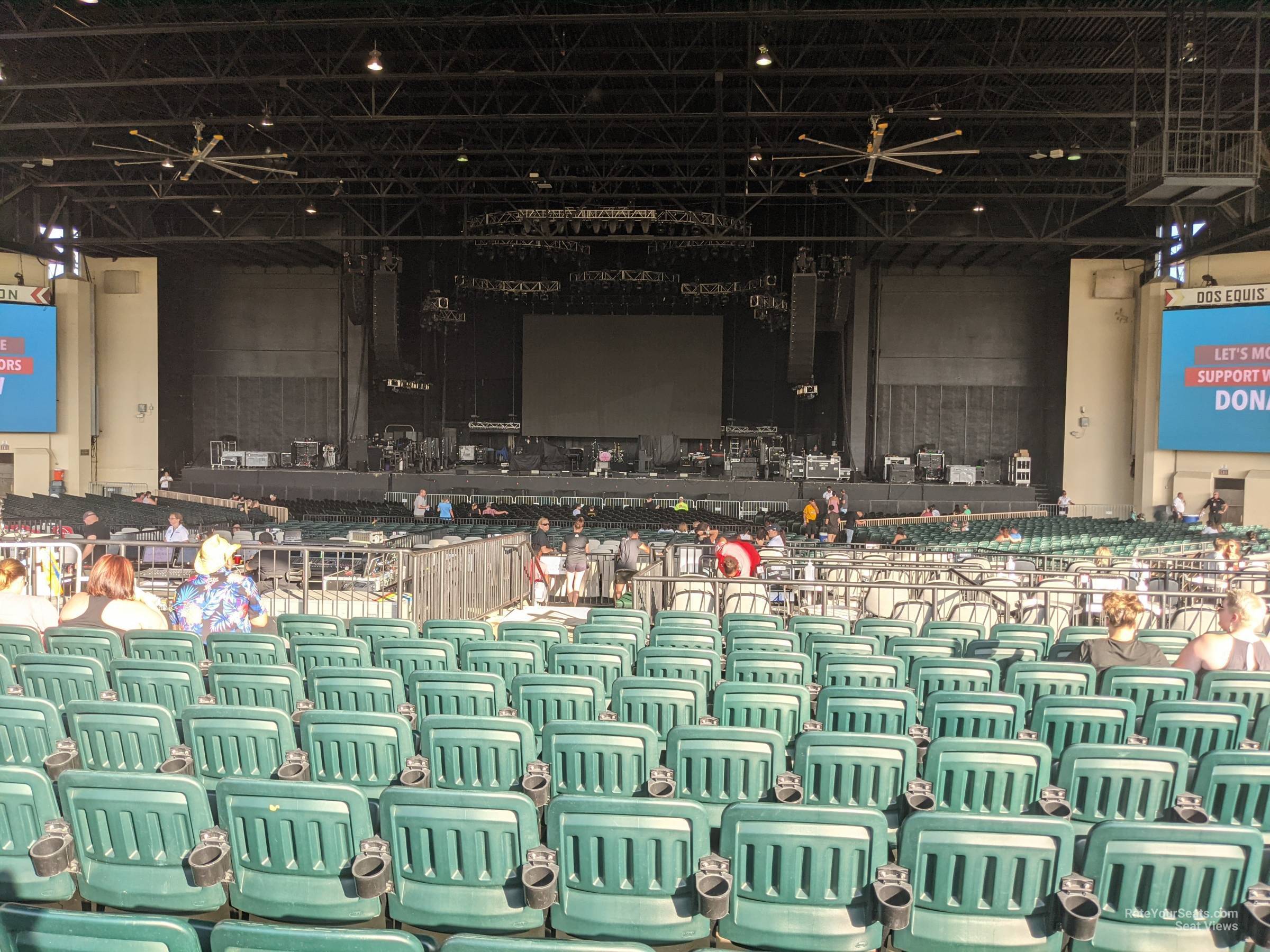 section 202, row s seat view  - dos equis pavilion