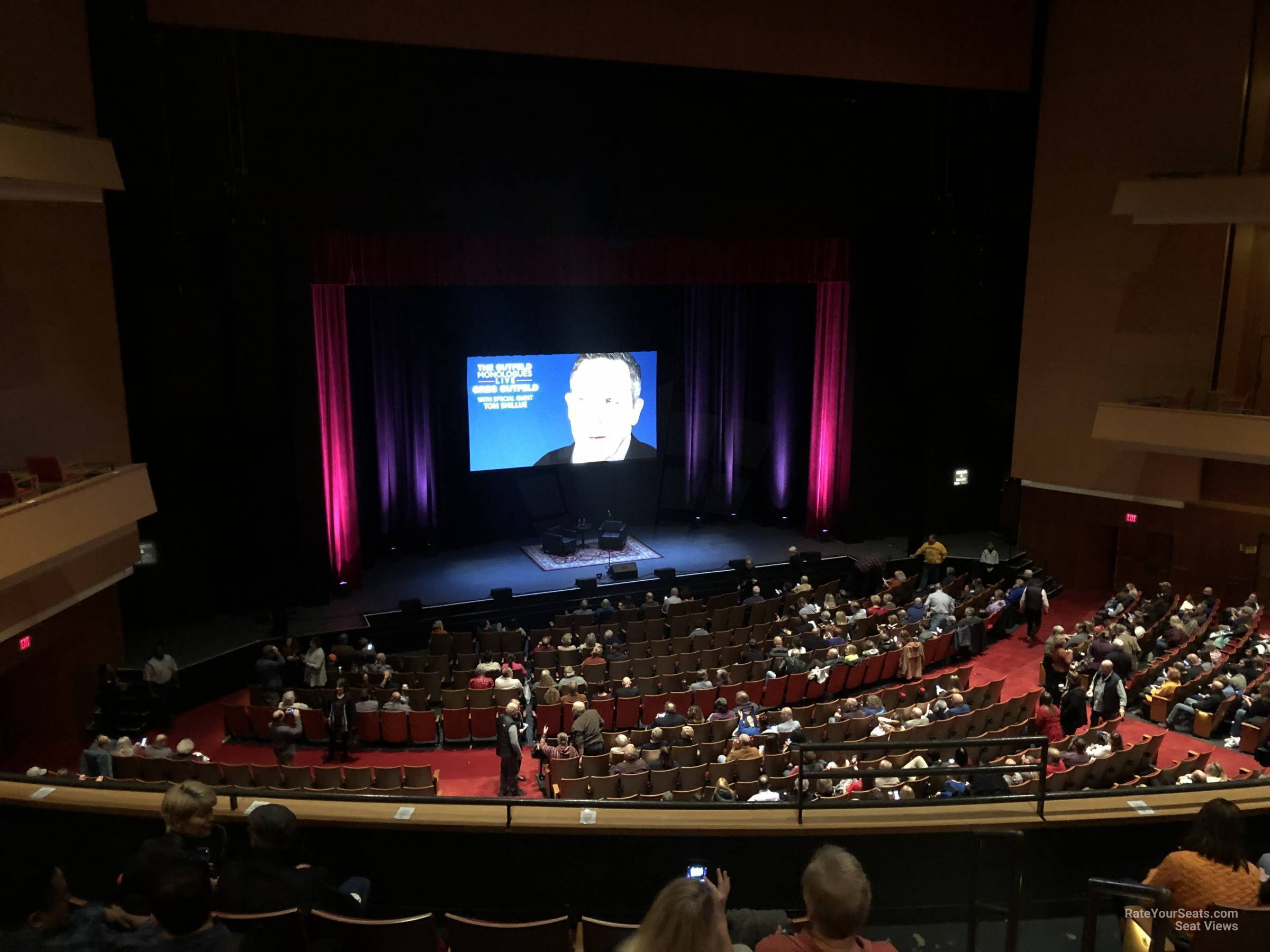 grand tier 5, row f seat view  - durham performing arts center