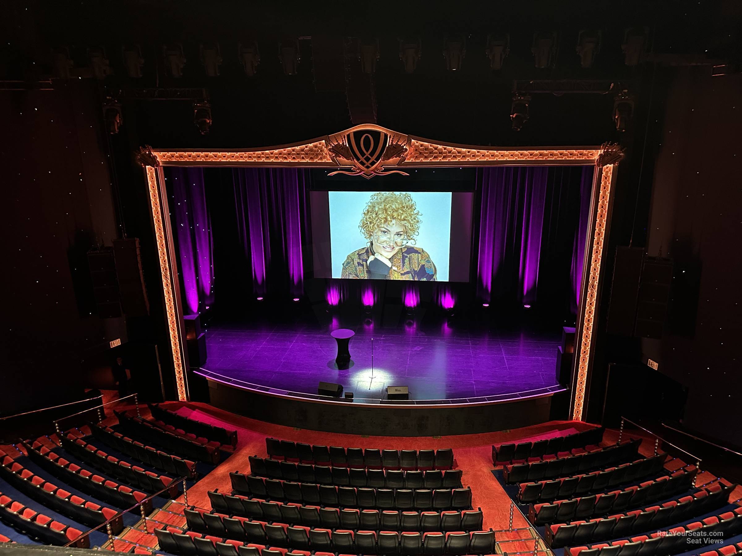 view from mezzanine center row d seat view - encore theater at wynn las vegas