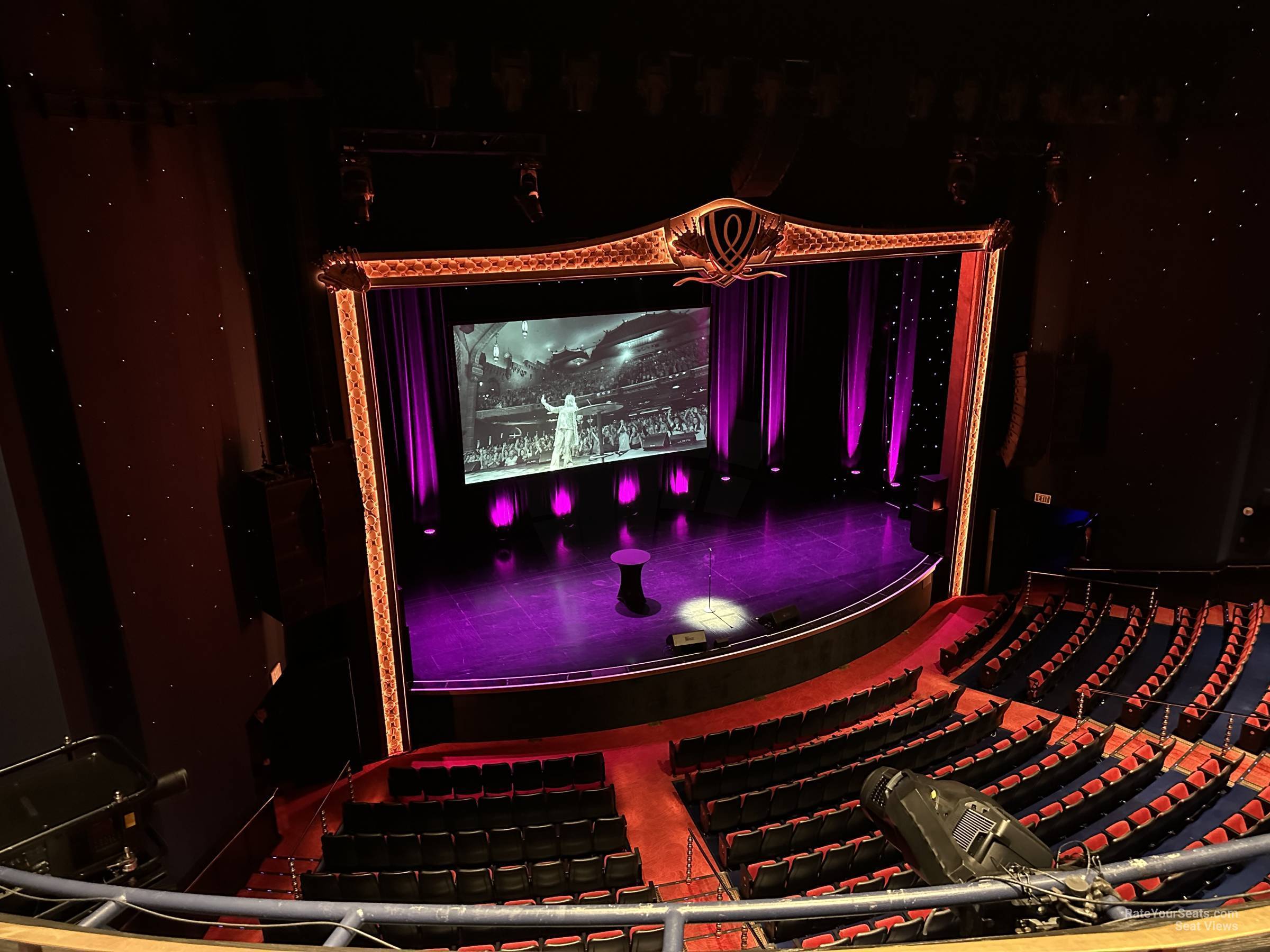 view from mezzanine left row d seat view - encore theater at wynn las vegas