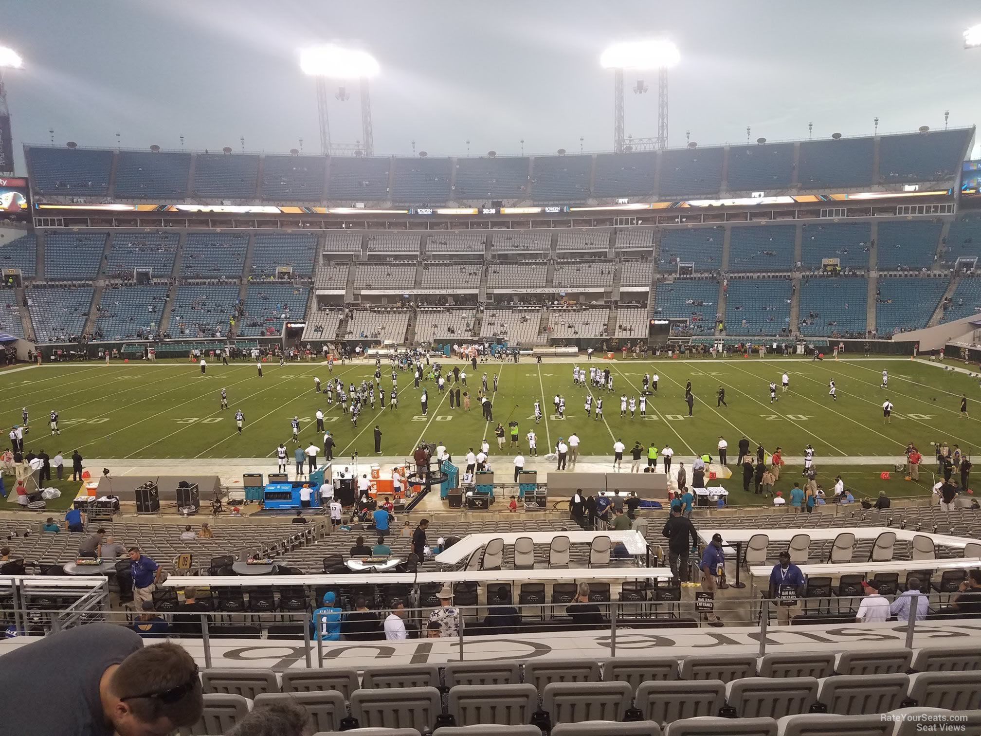 section 109, row h seat view  - tiaa bank field