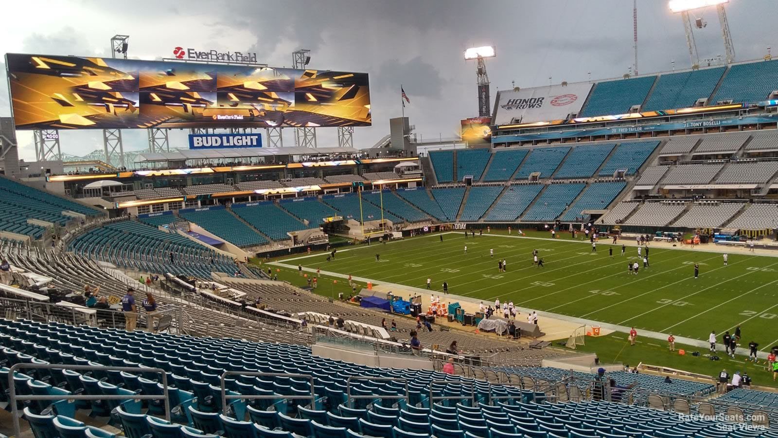 TIAA Bank Field, section 232, row A, seat 9 - Jacksonville Jaguars