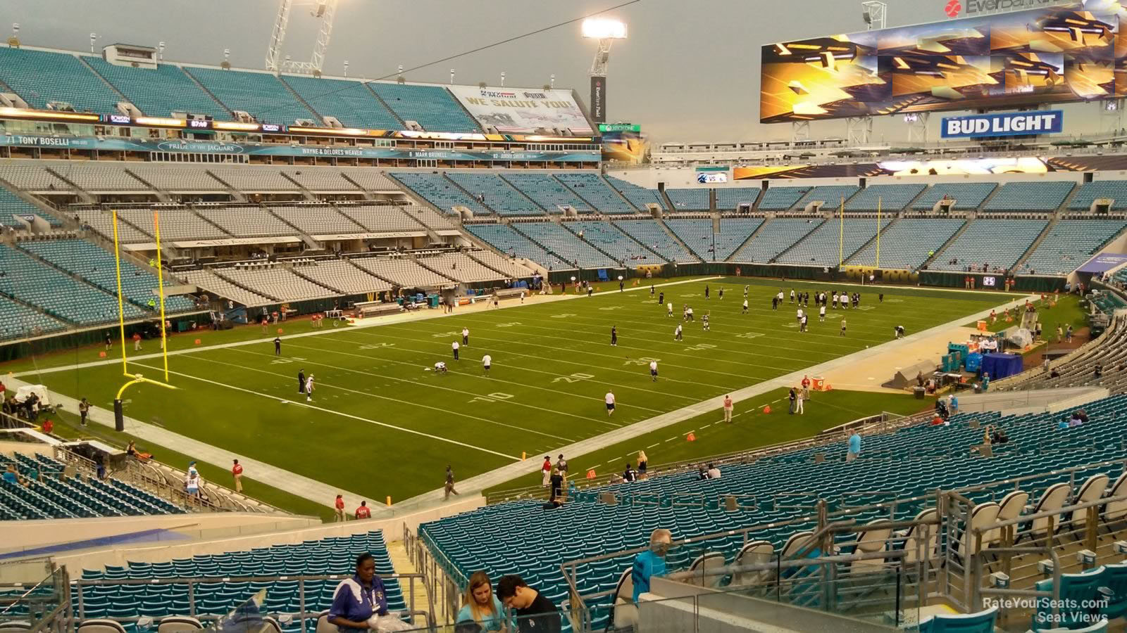 Everbank Field Seating Chart With Rows And Seat Numbers