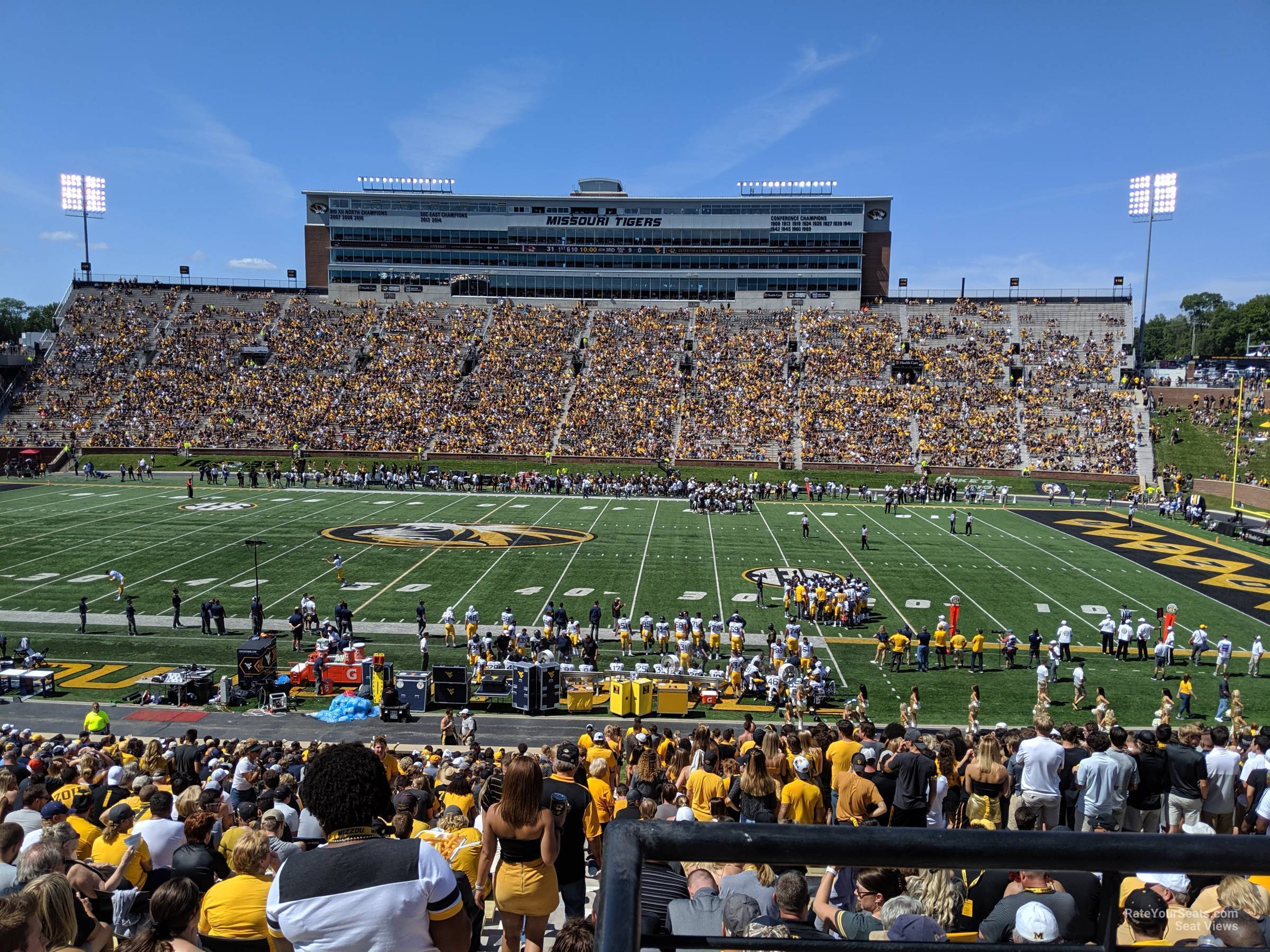 section 107, row 38 seat view  - faurot field