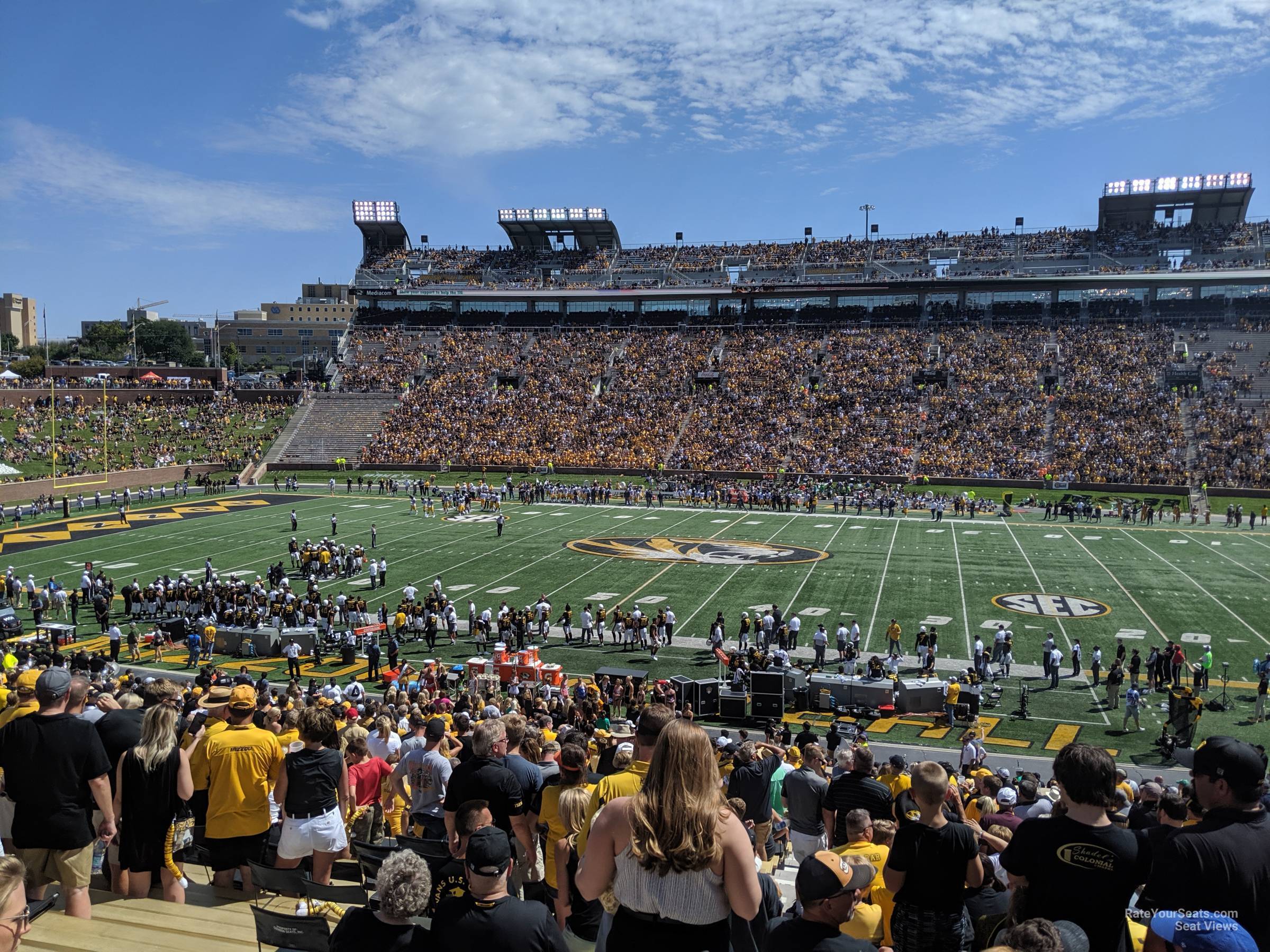 section 122, row 38 seat view  - faurot field